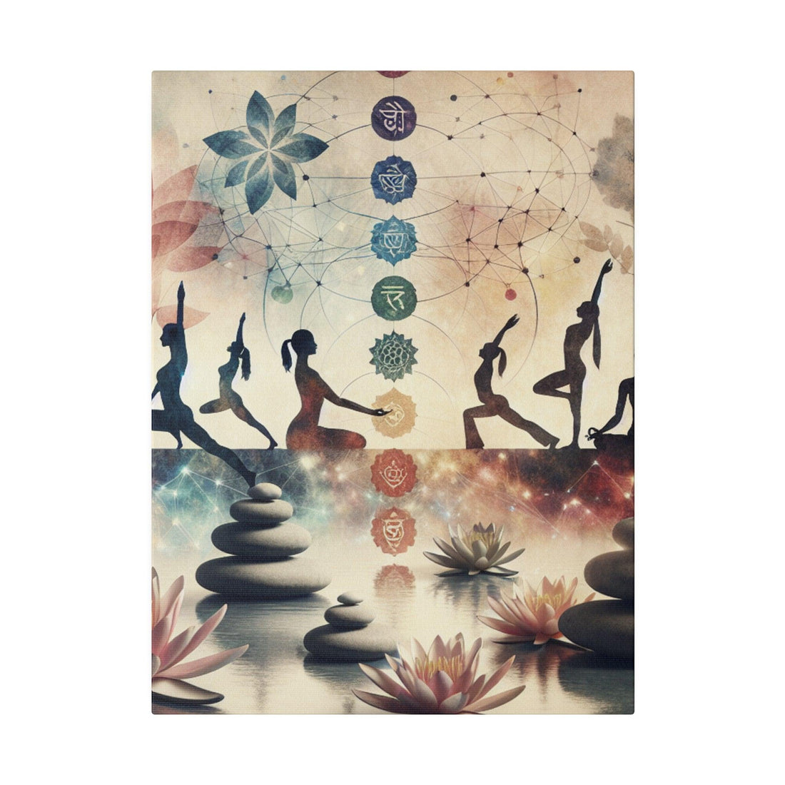 "Serenity Flow: Yoga-Inspired Canvas Wall Art" - The Alice Gallery