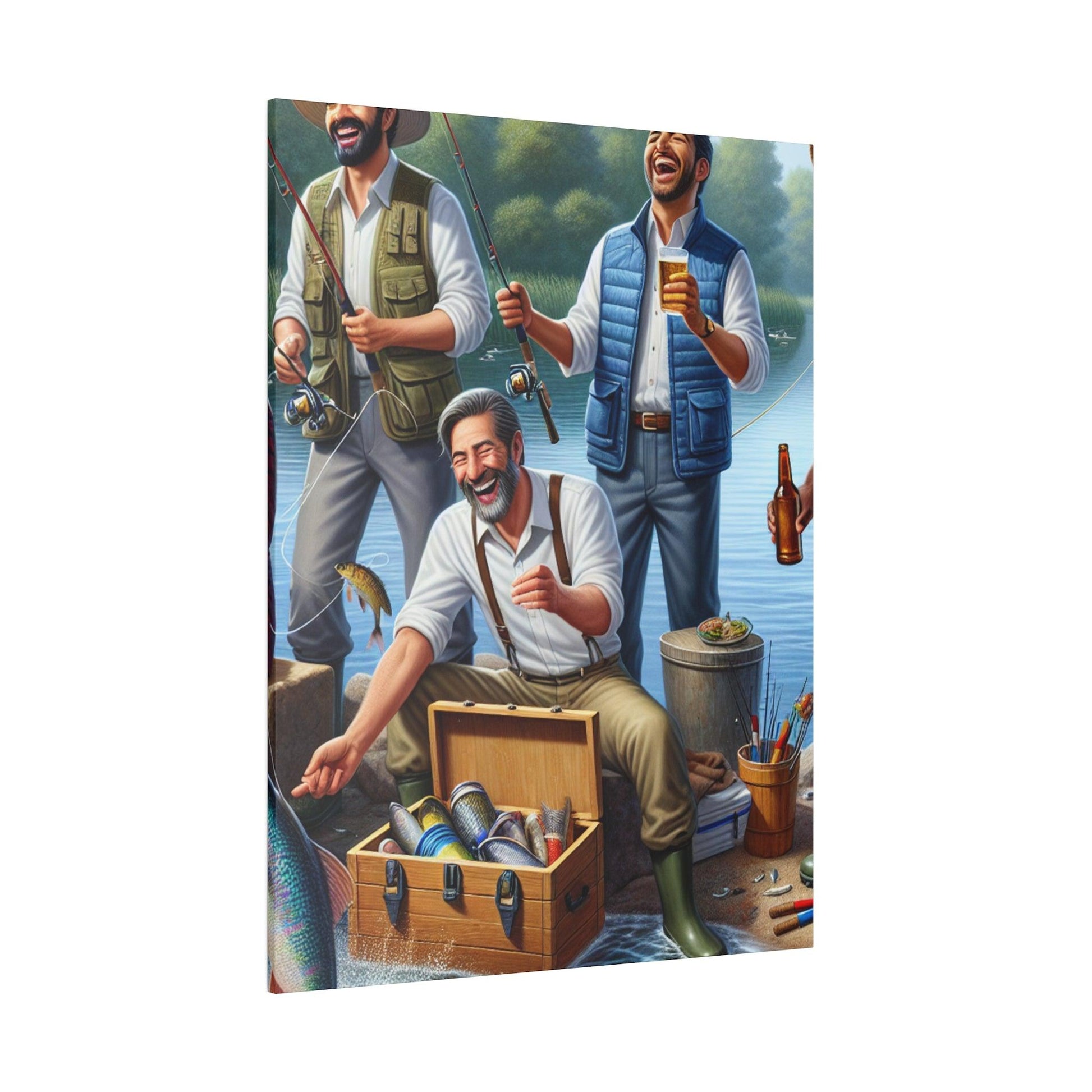 "Fishing Fantasia: Canvas Wall Art" - The Alice Gallery