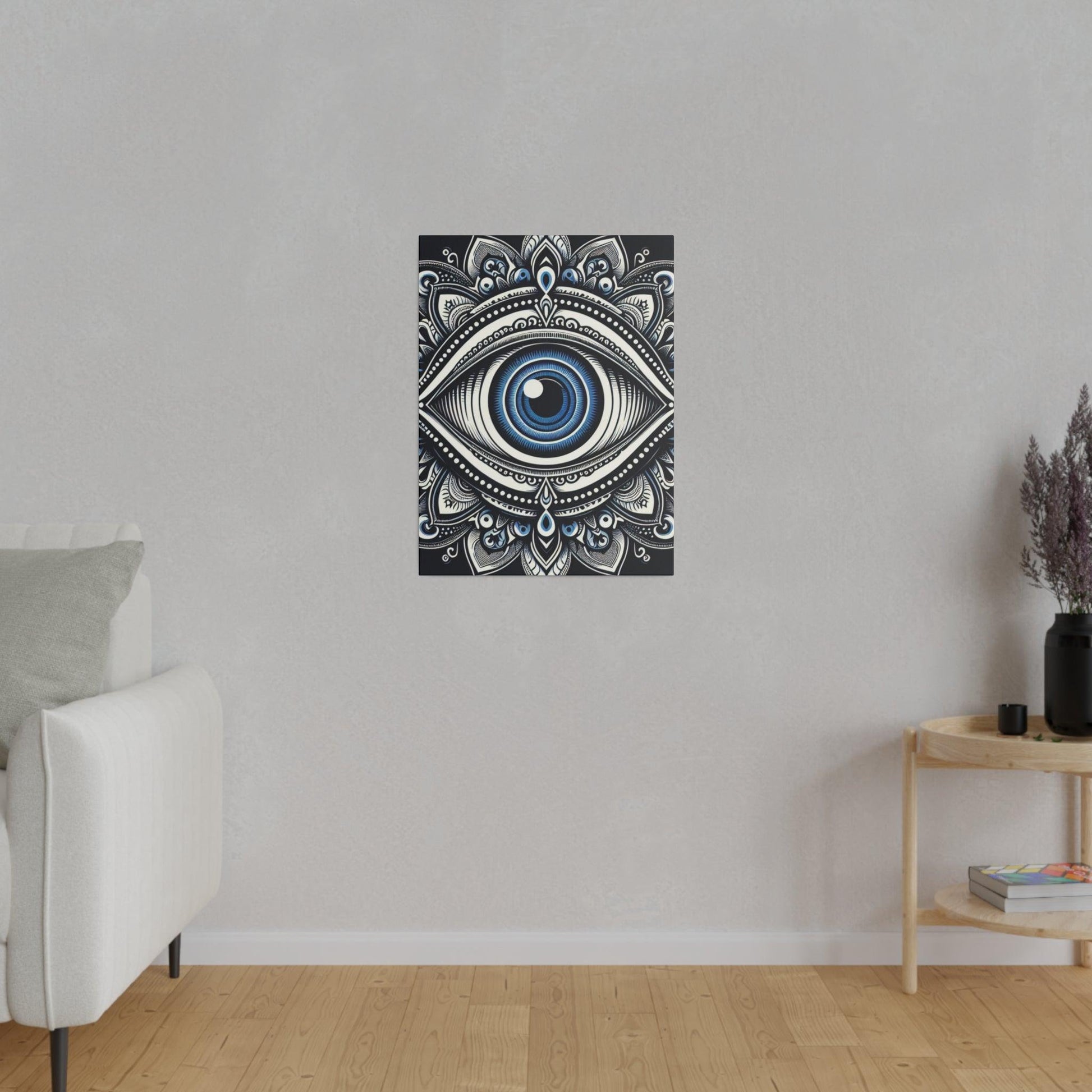"Enigmatic Evil Eye: Artistic Charm Canvas Wall Art" - Canvas - The Alice Gallery
