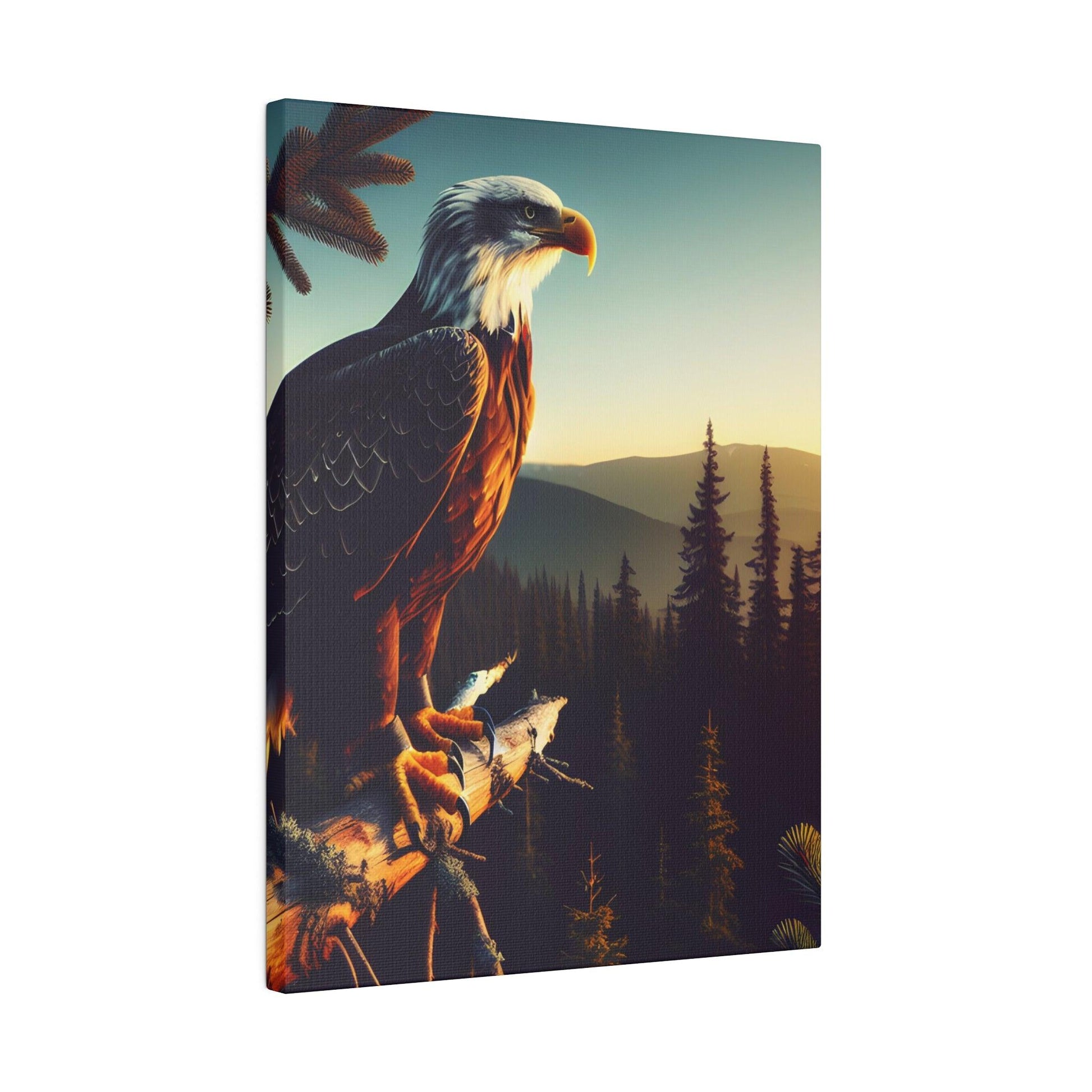 "Eagle's Majesty: Inspiring Canvas Wall Art" - The Alice Gallery