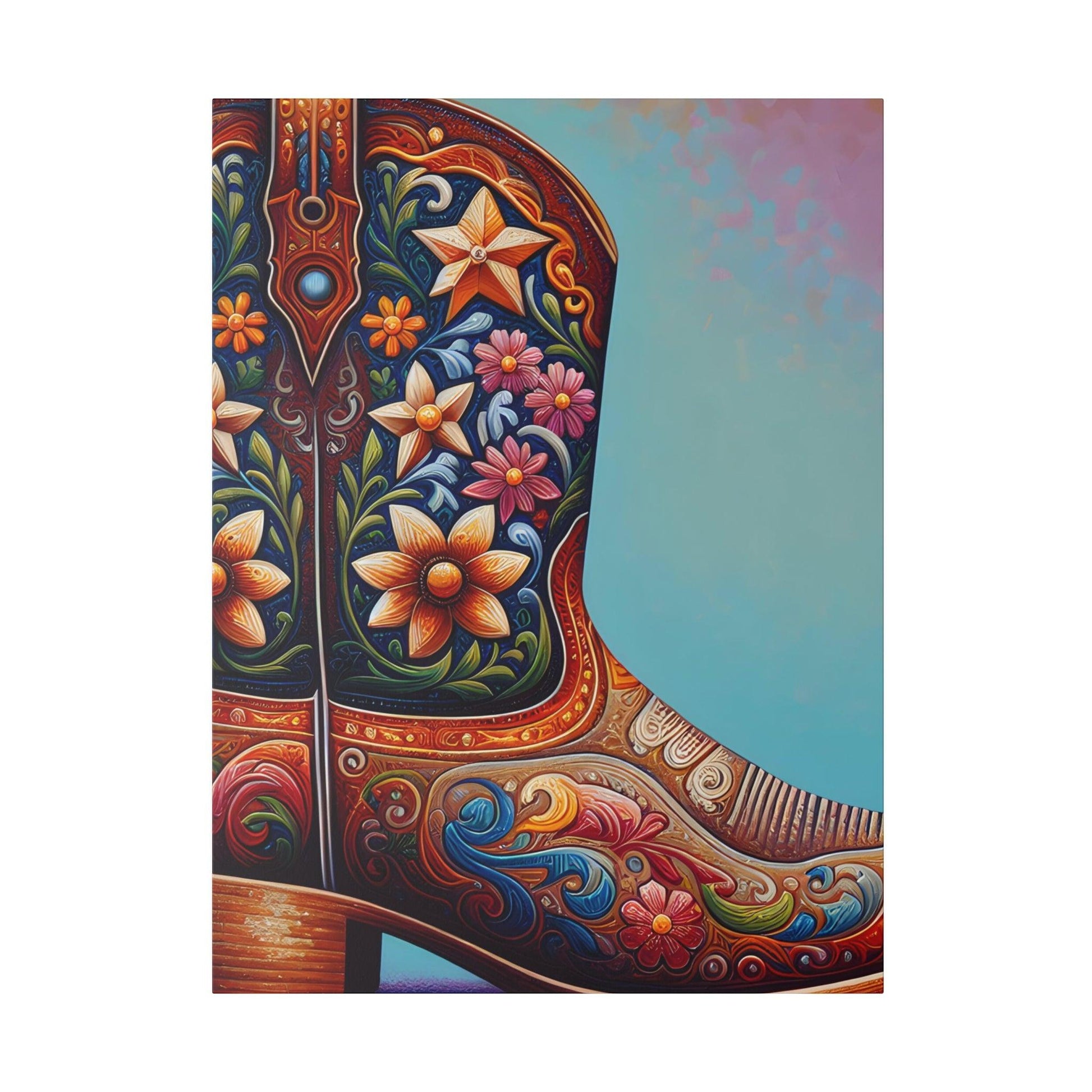 "Western Whisper: The Cowboy Boots Canvas Chronicles" - The Alice Gallery