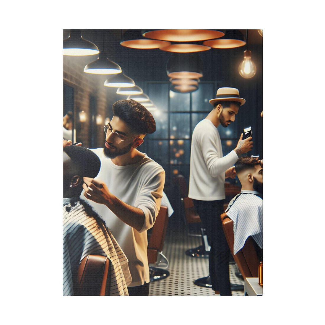 "Classic Cuts: The Vintage Barber Shop Canvas Collection" - The Alice Gallery