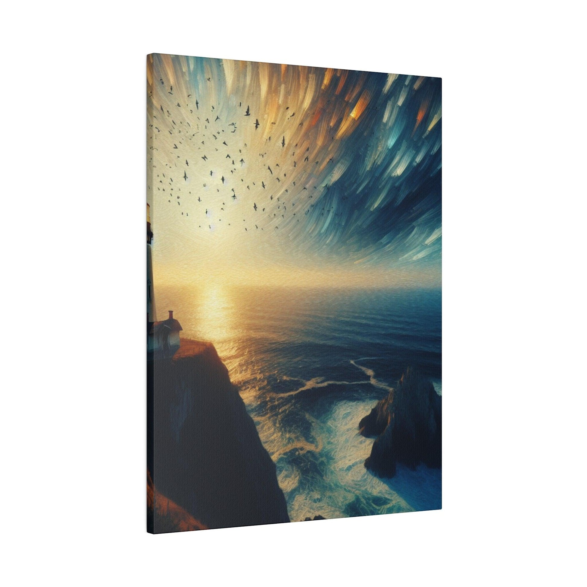 "Beacon of Serenity: Lighthouse Canvas Wall Art" - The Alice Gallery