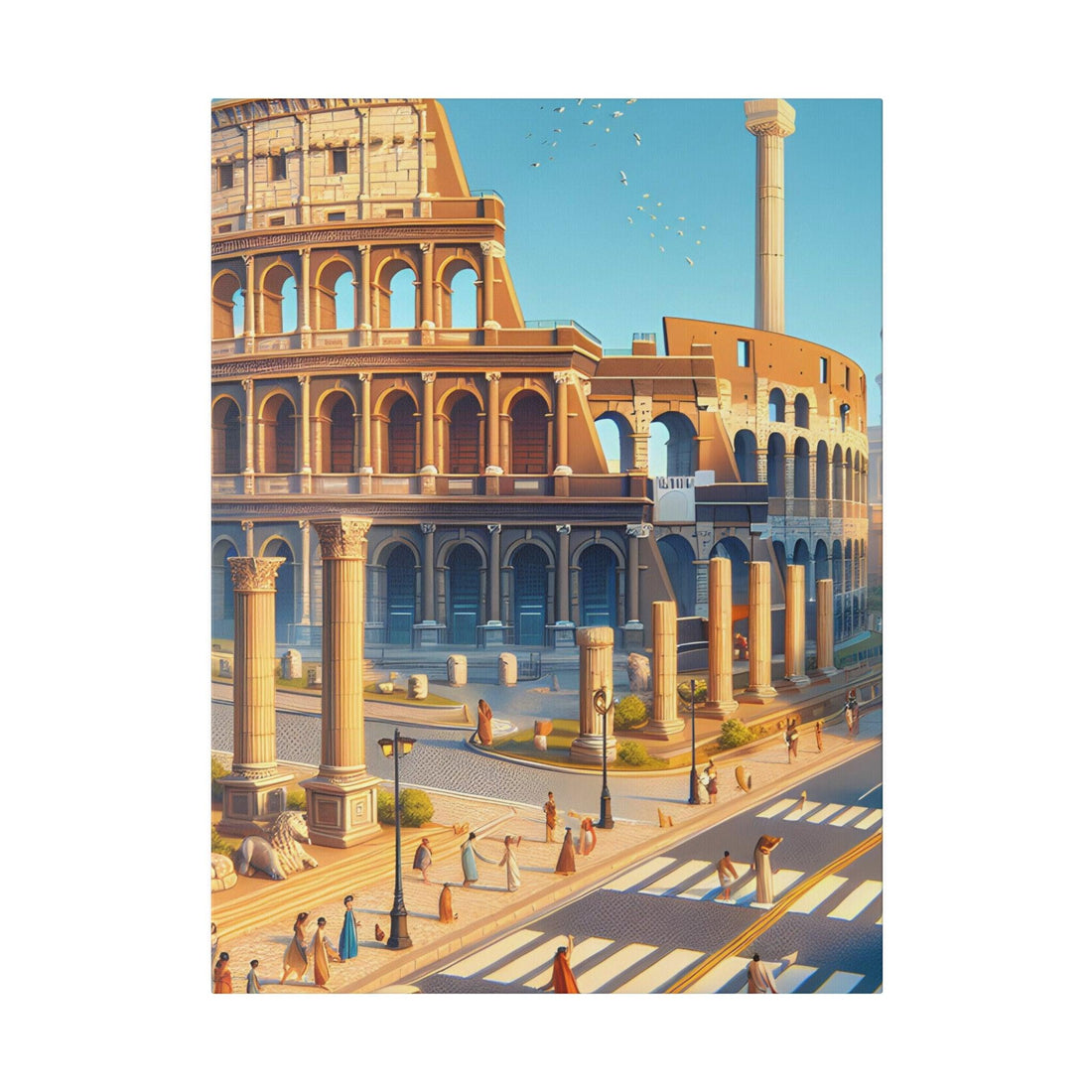 "Roman Elegance: Captivating Rome Canvas Wall Art" - The Alice Gallery