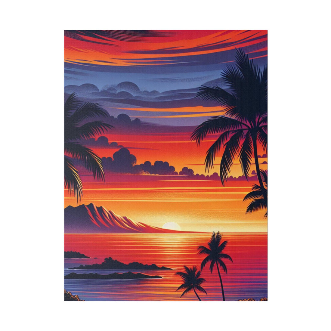 "Hawaiian Serenity Canvas Mural" - Canvas - The Alice Gallery