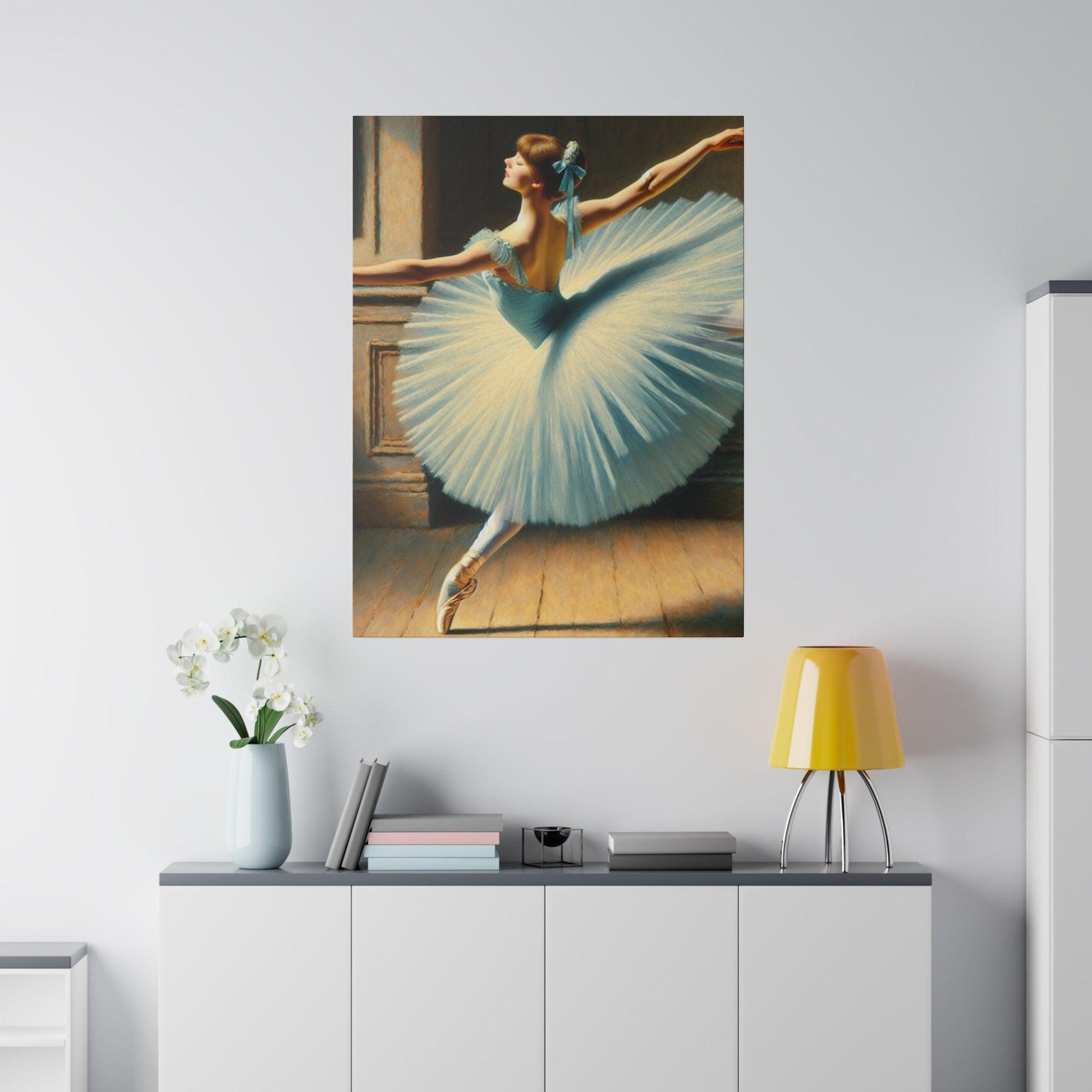 "Ballerina's Symphony: Captivating Canvas Wall Art" - The Alice Gallery