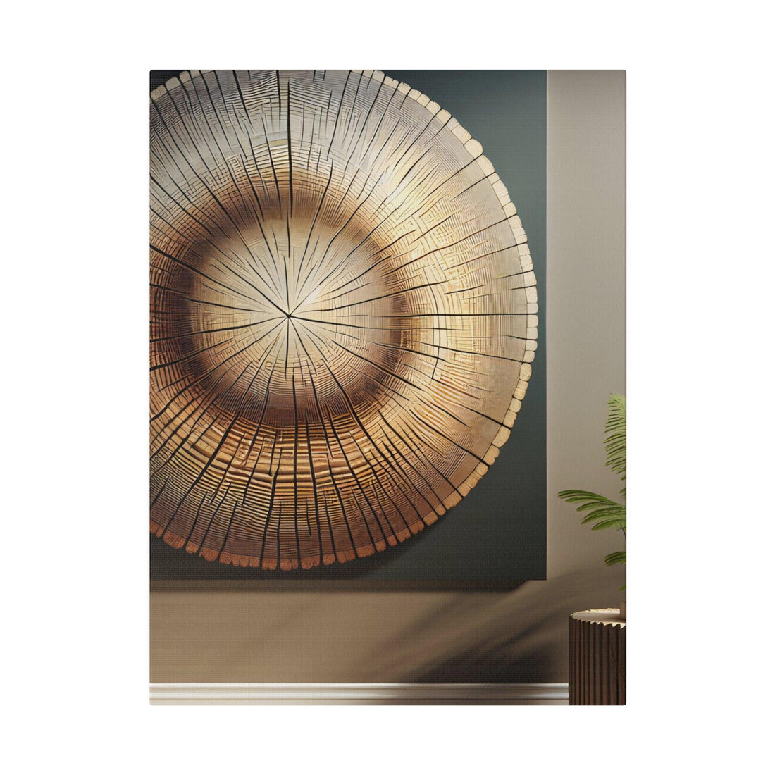 "Arboreal Echoes: The Tree Ring Collection Canvas Wall Art" - The Alice Gallery