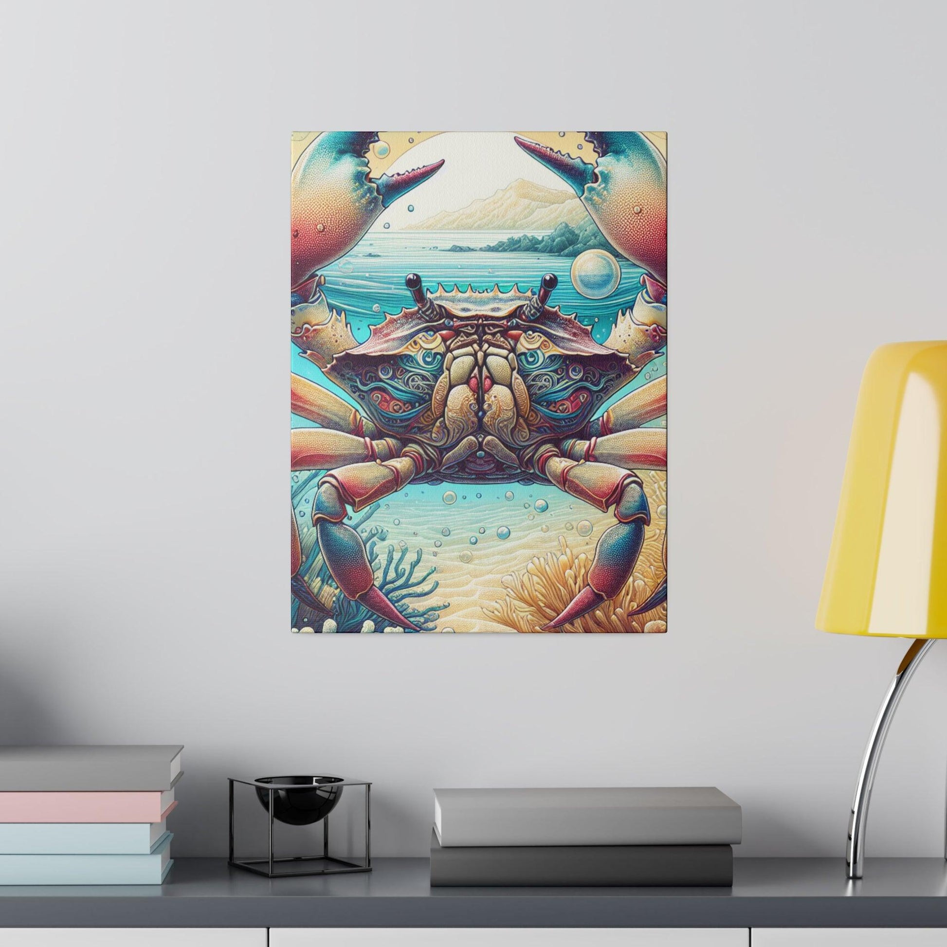"Crabtacular Tranquility Canvas Wall Art" - Canvas - The Alice Gallery
