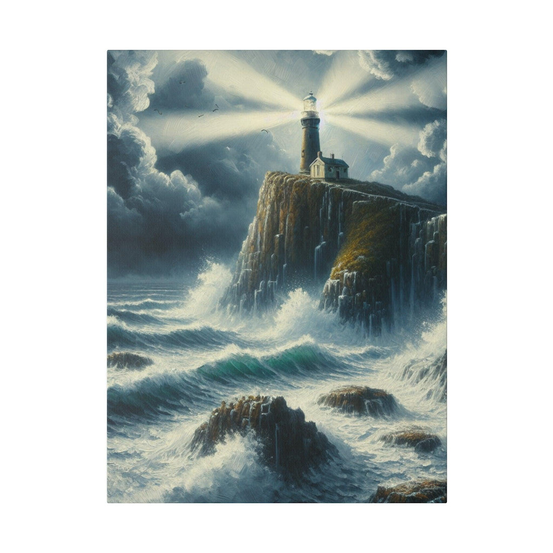"Lighthouse Enchantment: A Maritime Canvas Masterpiece" - The Alice Gallery