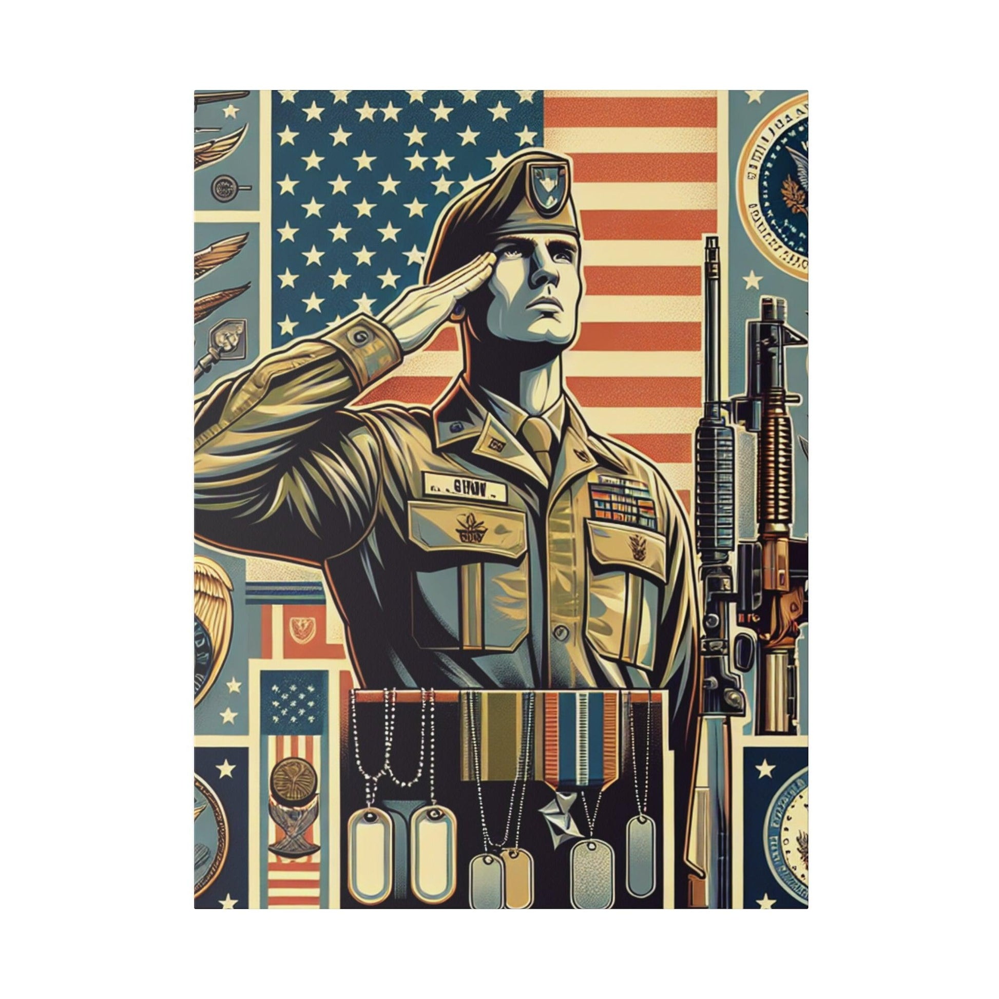 "Military Majesty: Canvas Wall Art Collection" - The Alice Gallery