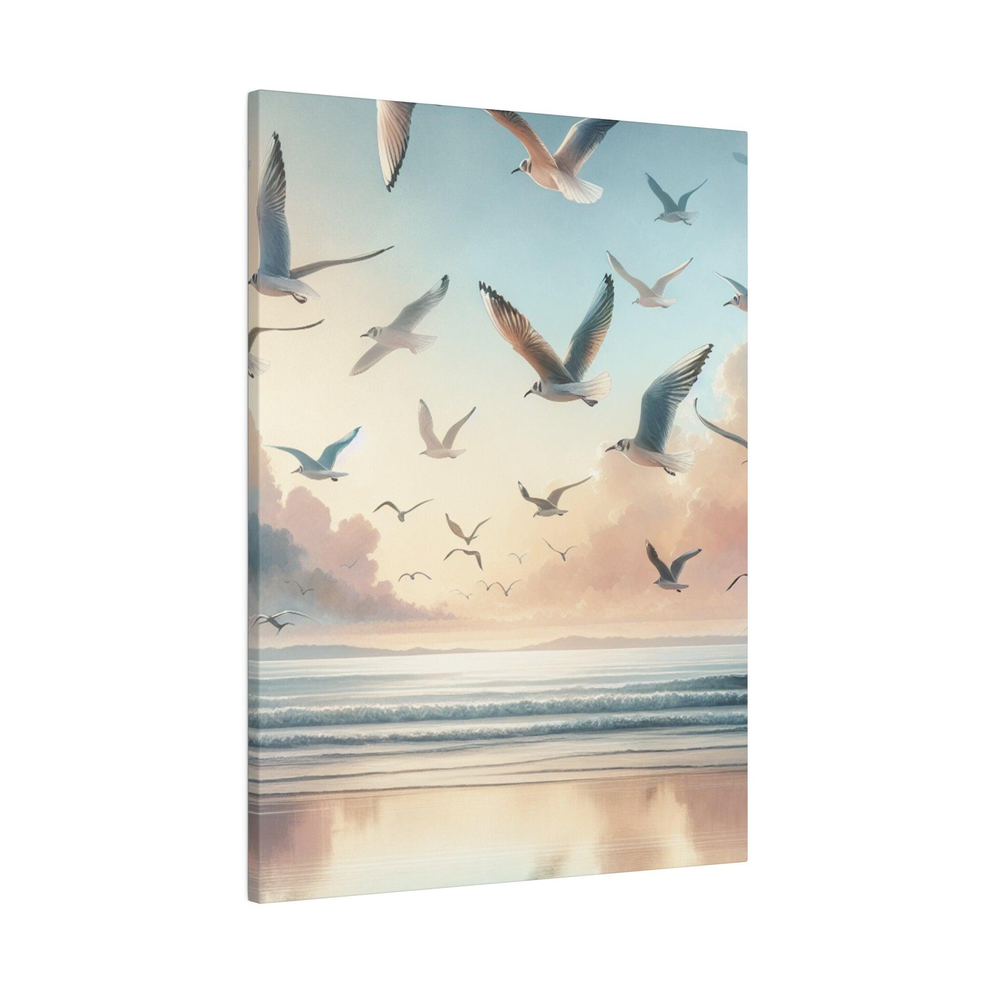 "Seagull Serenity: Captivating Canvas Wall Art" - The Alice Gallery