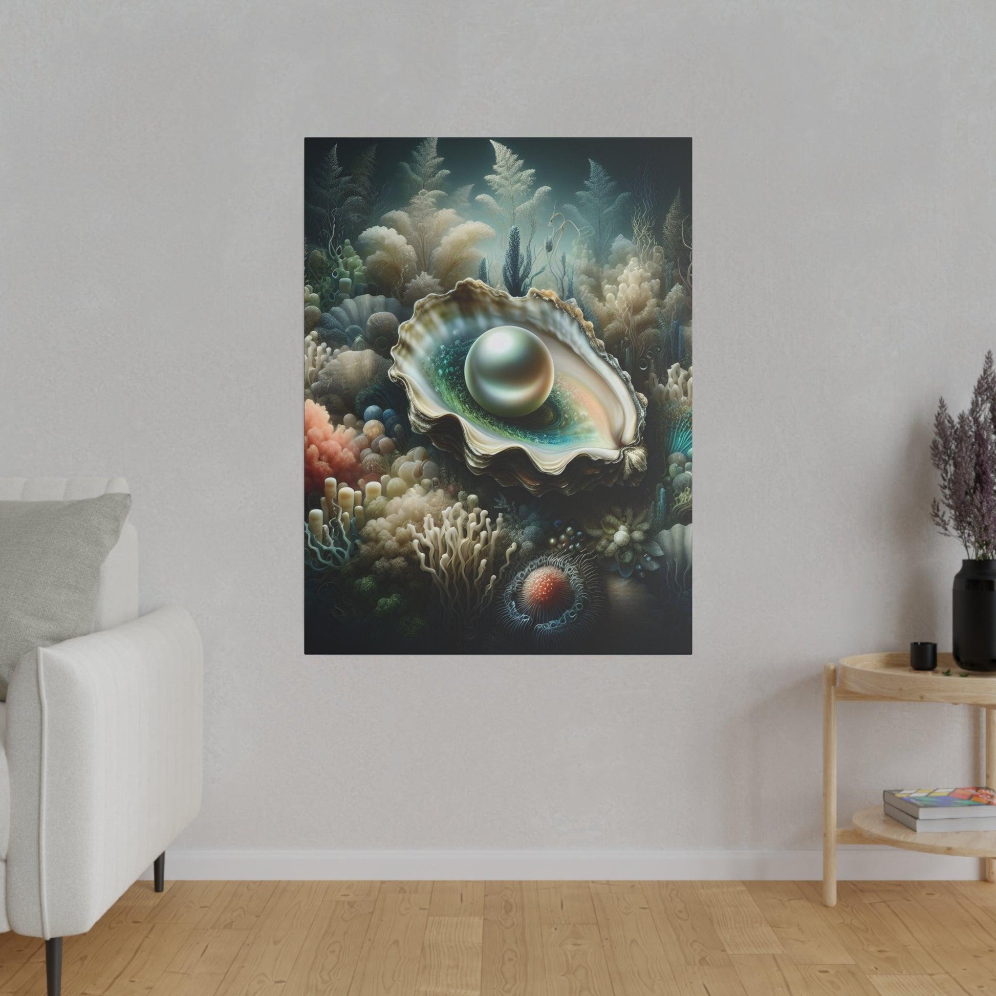"Oyster Oasis: An Enchanting Canvas Wall Art Collection" - The Alice Gallery