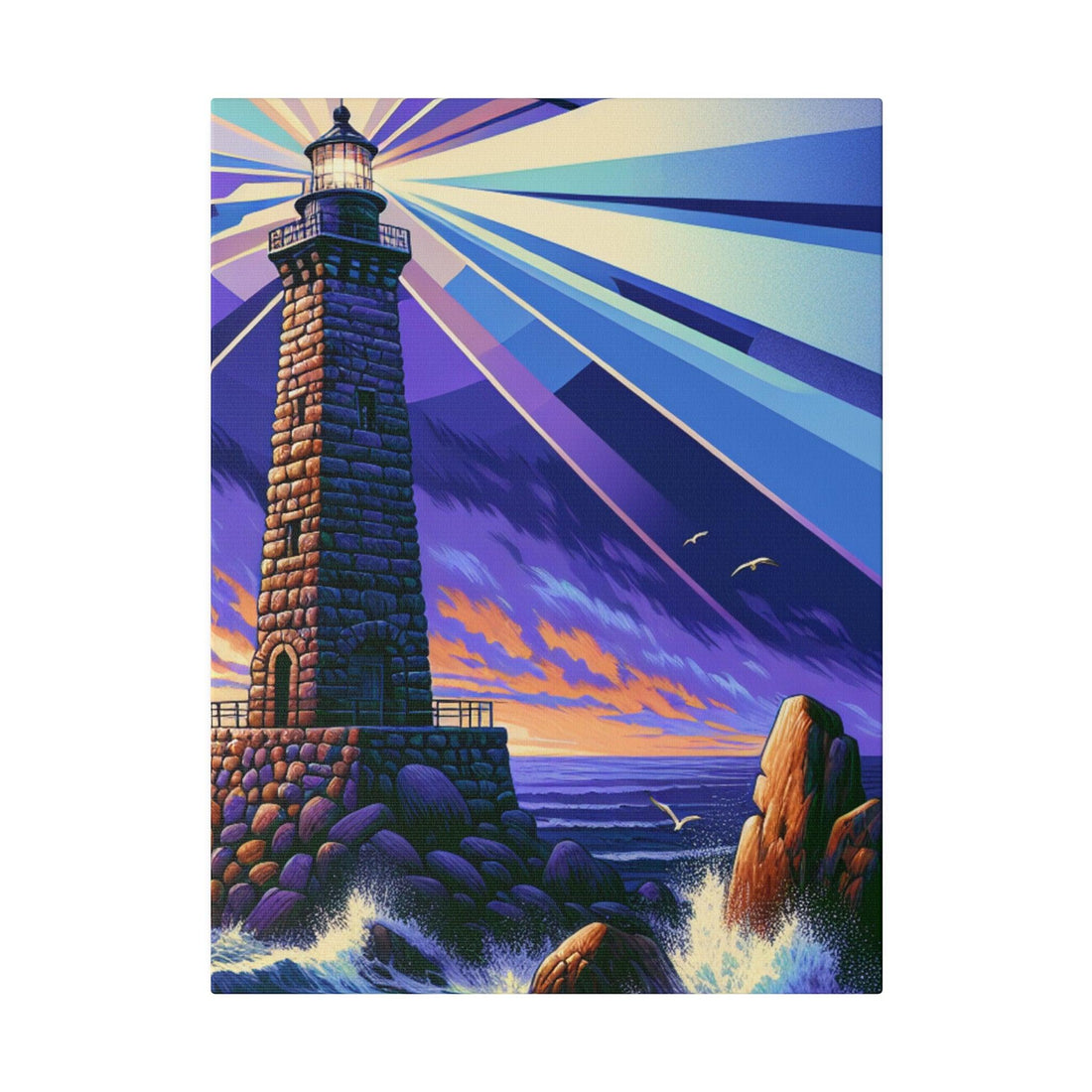 "Lighthouse Illuminations: Captivating Canvas Wall Art" - The Alice Gallery