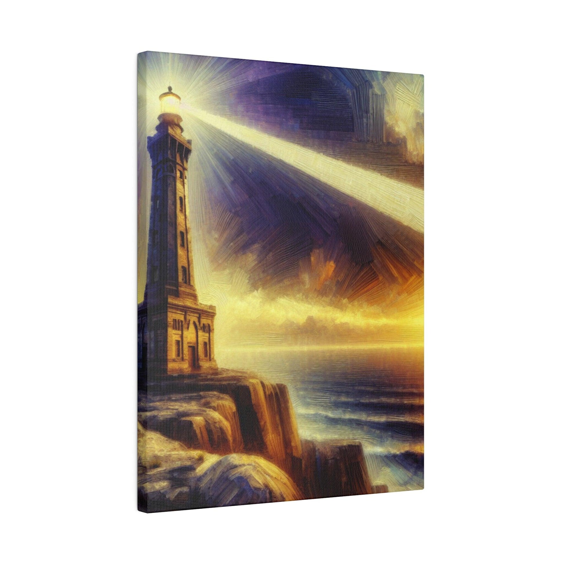 "Lighthouse Brilliance: Maritime Canvas Wall Art" - The Alice Gallery