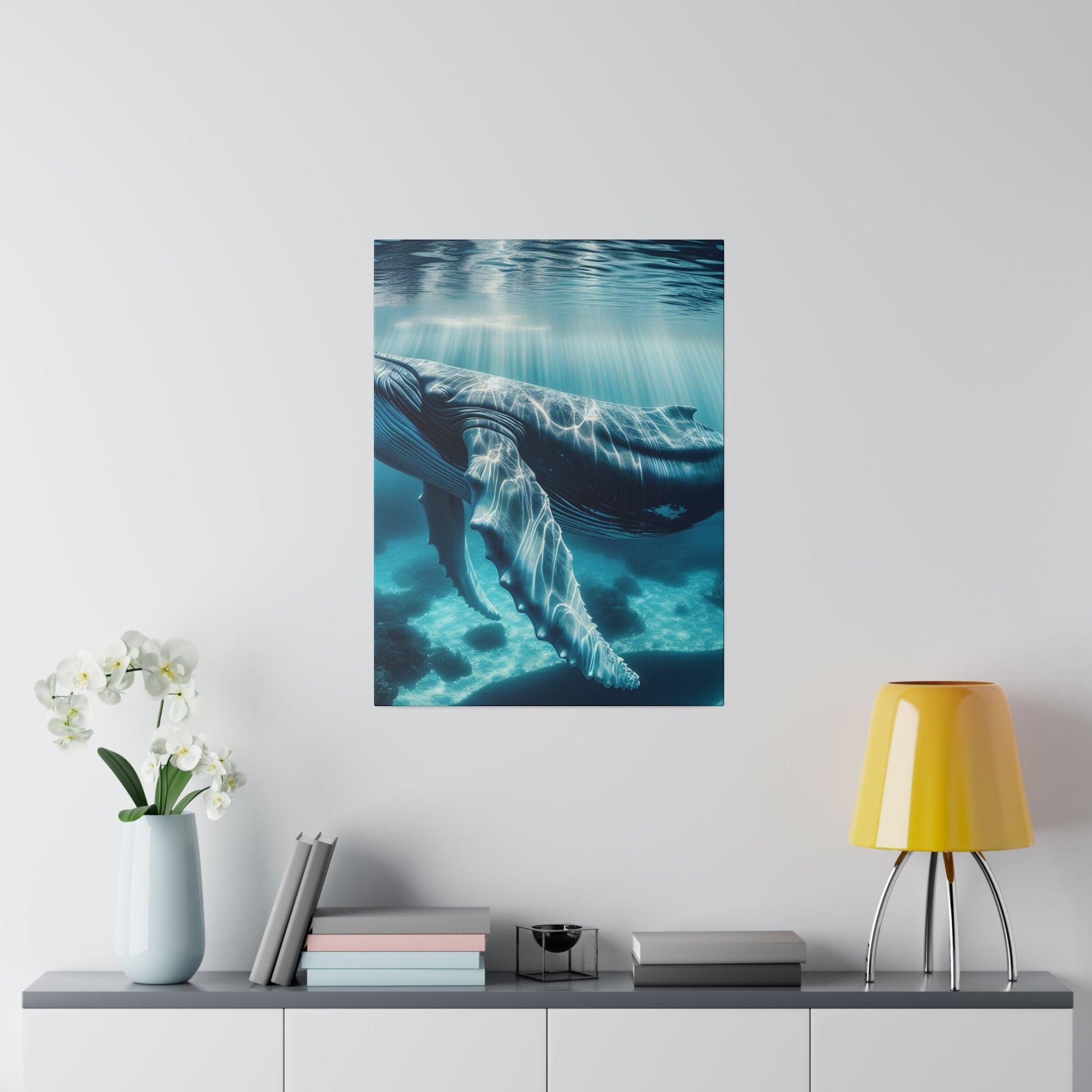 "Whale Marvel Spectrum: Canvas Wall Art" - The Alice Gallery