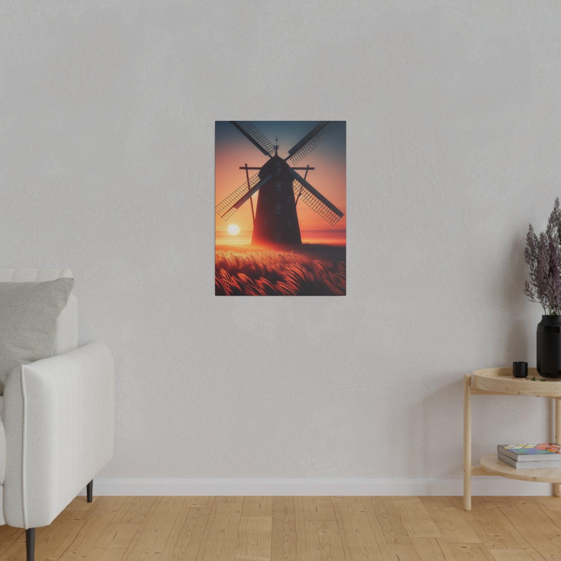 "Whispering Windmill Wonder Canvas Wall Art" - The Alice Gallery