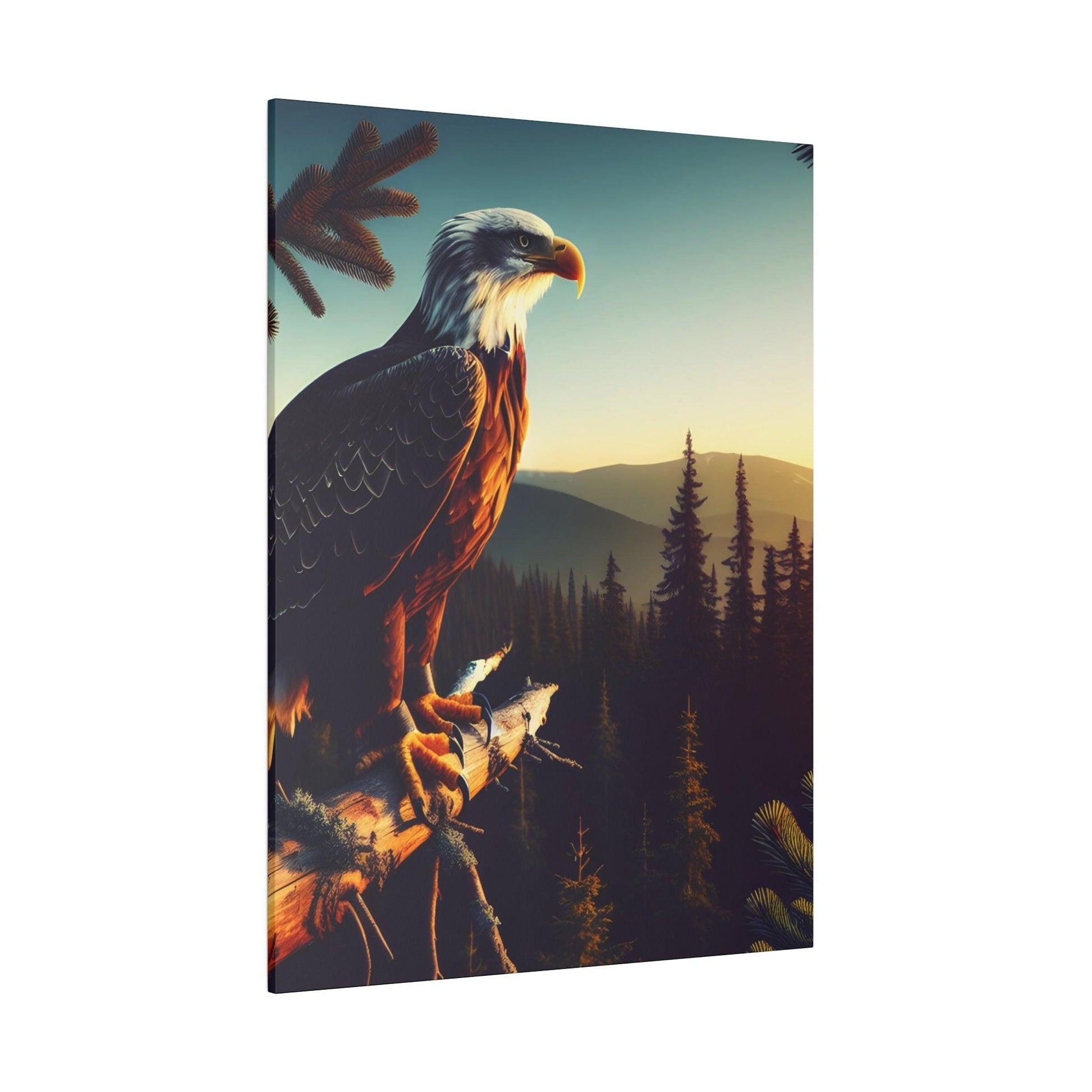 "Eagle's Majesty: Inspiring Canvas Wall Art" - The Alice Gallery