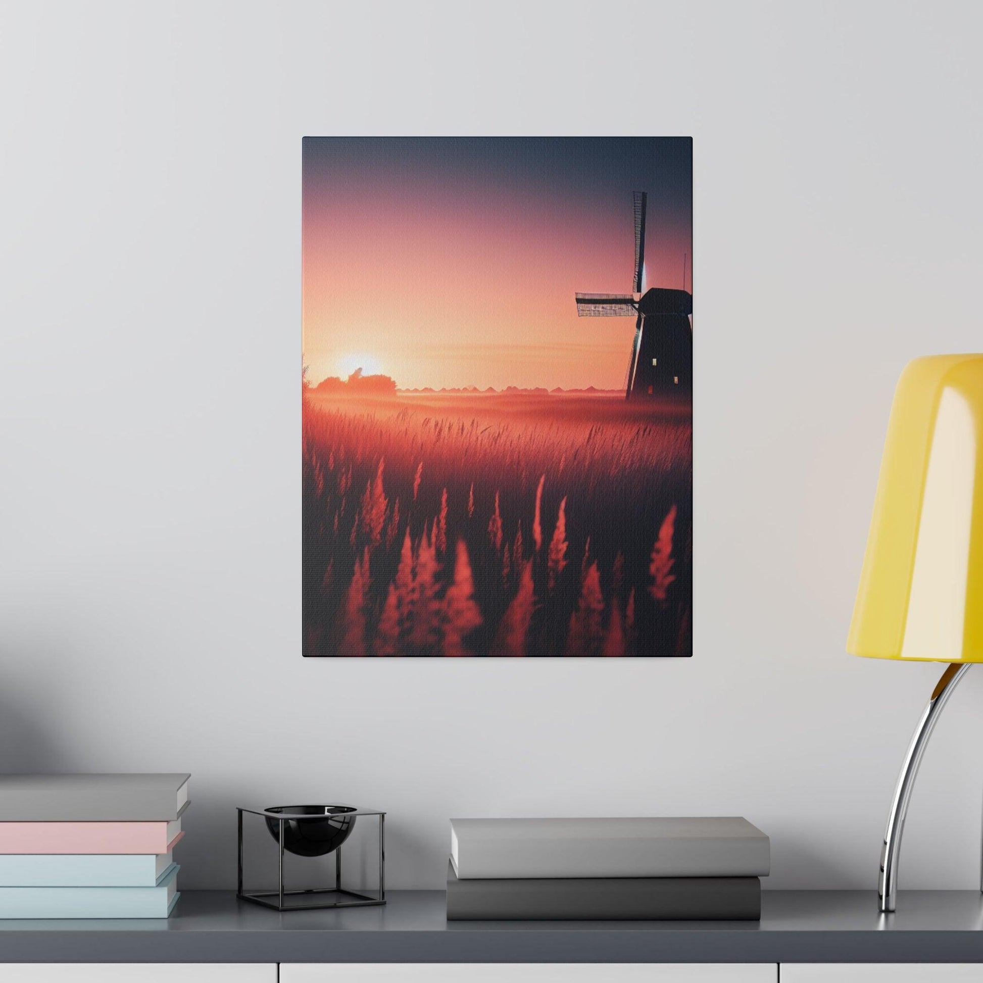 "Whispering Windmill Wonders" Canvas Wall Art - The Alice Gallery