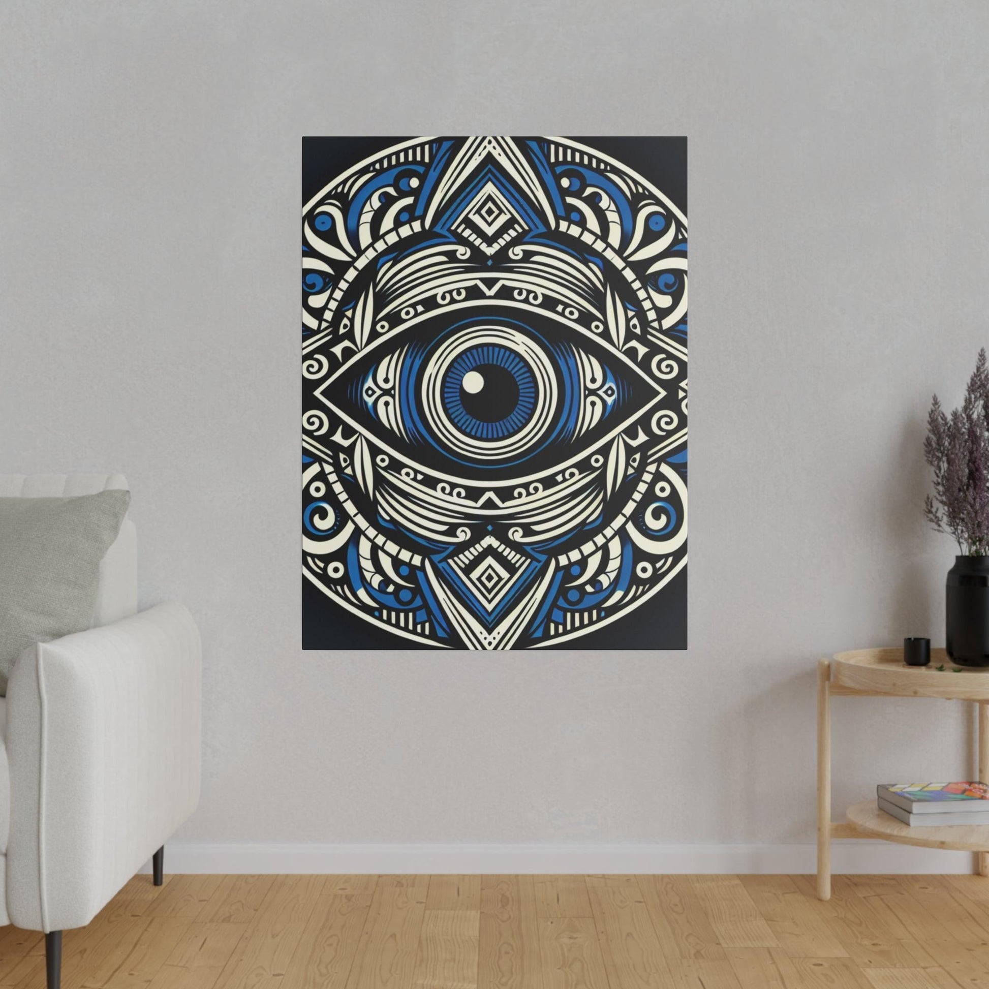 "Evil Eye Enchantment - Mesmerizing Canvas Wall Art" - Canvas - The Alice Gallery