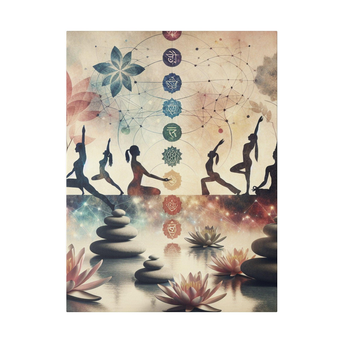 "Serenity Flow: Yoga-Inspired Canvas Wall Art" - The Alice Gallery