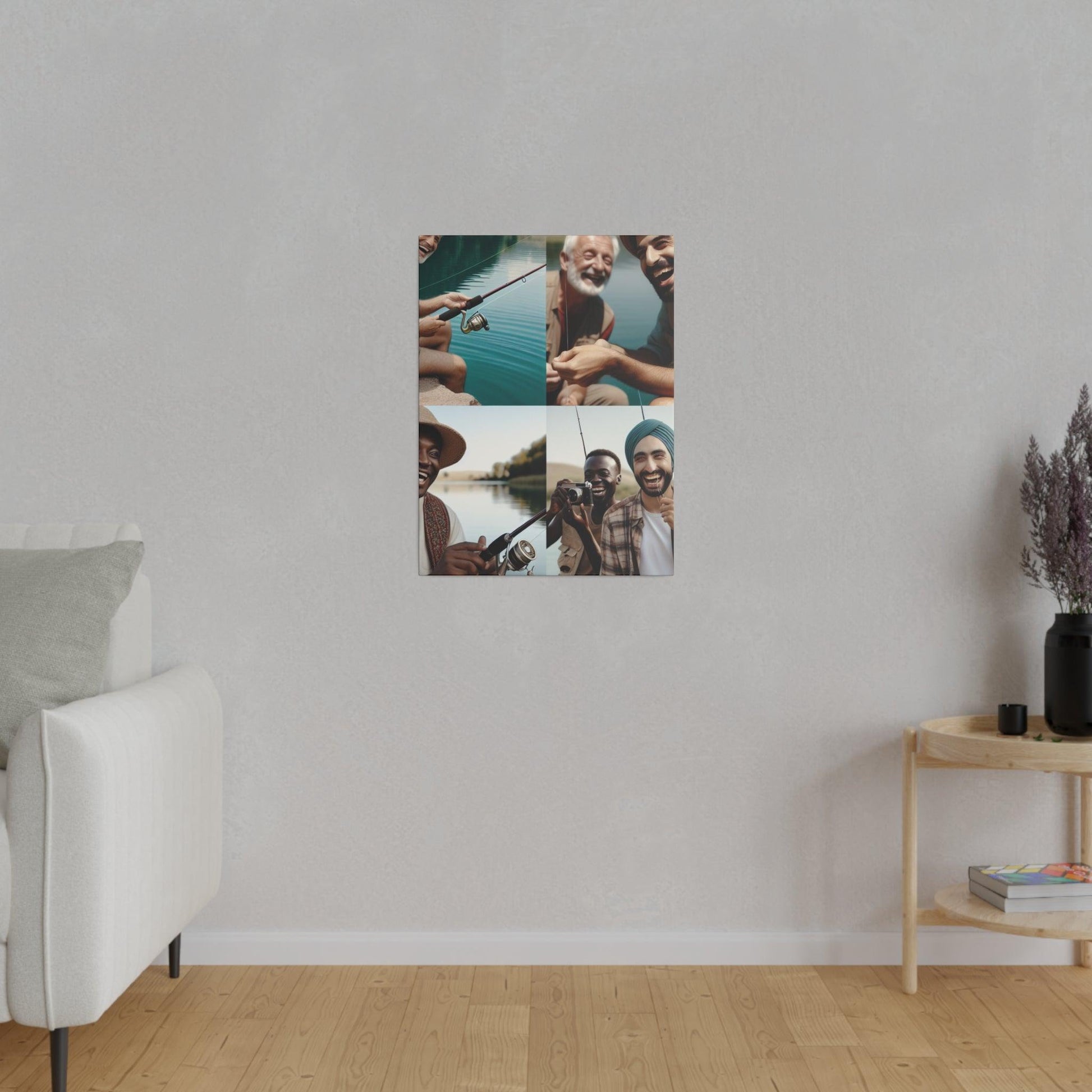 "Reel Inspirations: Fishing Reverie Canvas Wall Art" - The Alice Gallery