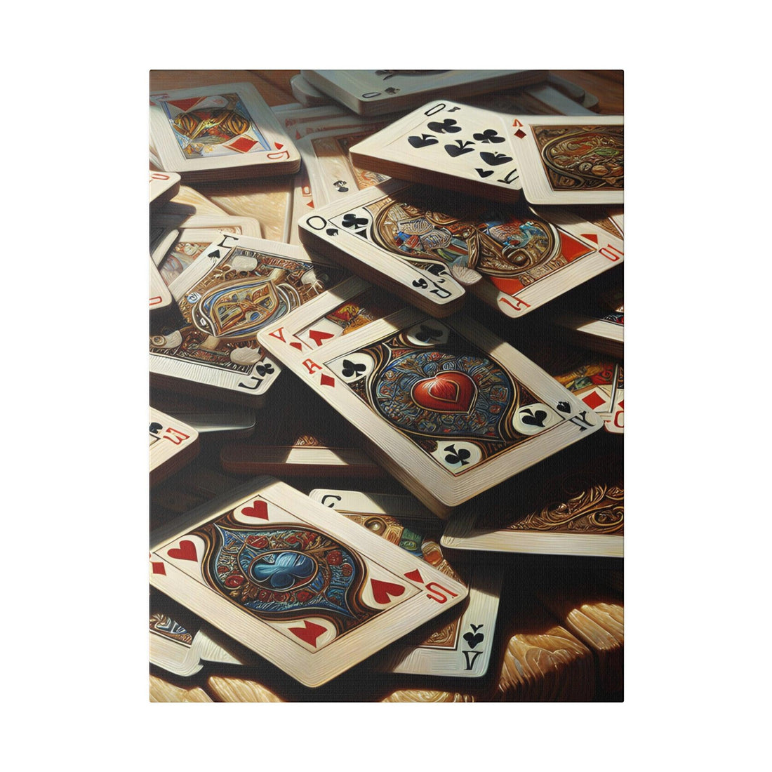 "Deck of Dreams: Playing Card Inspired Canvas Wall Art" - The Alice Gallery