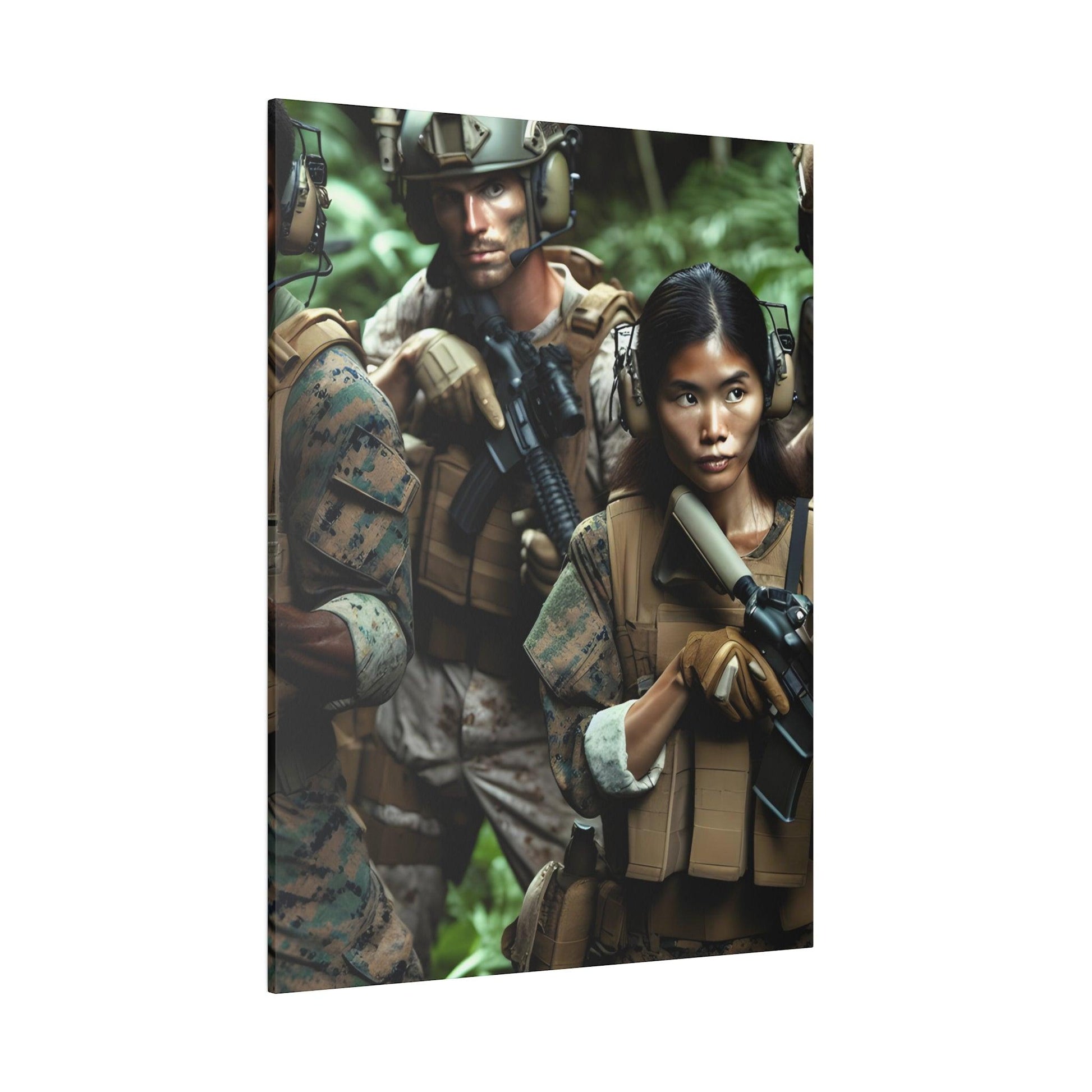"Marine Corp Valor Visions: Inspirational Canvas Wall Art" - The Alice Gallery