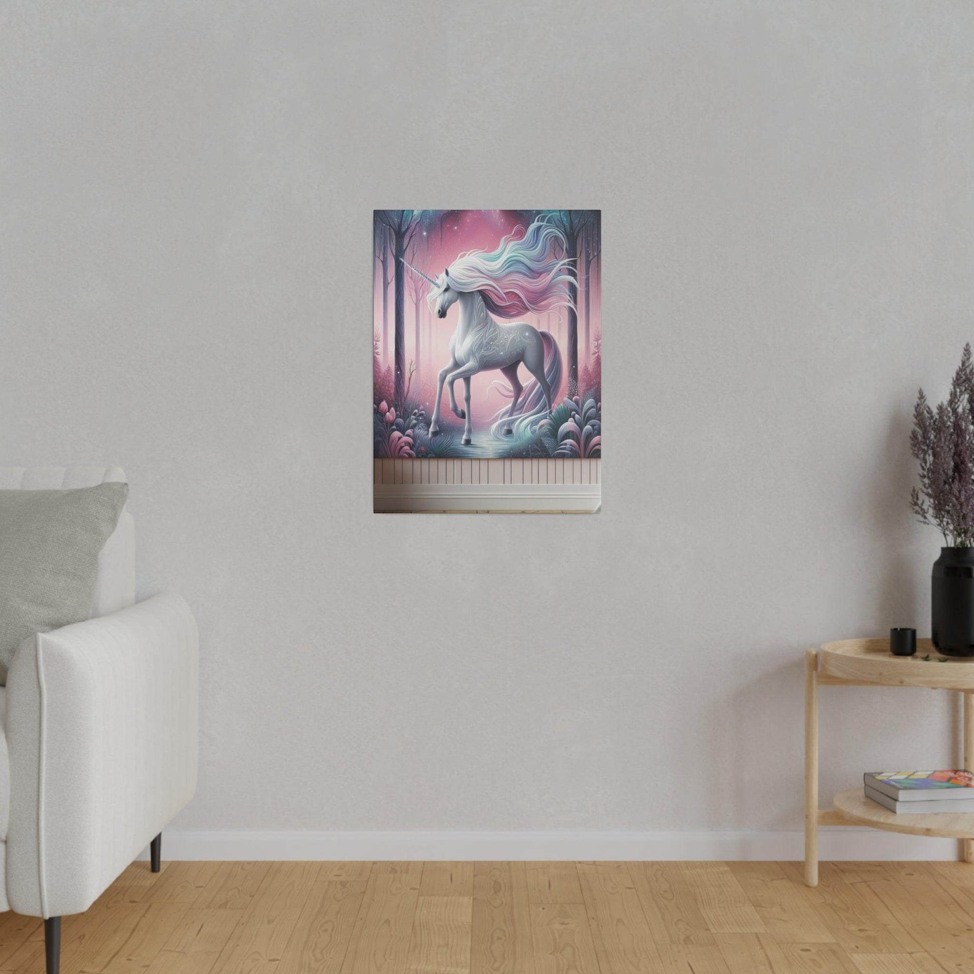 "Unicorn Enchantment: Mystical Canvas Wall Art" - Canvas - The Alice Gallery