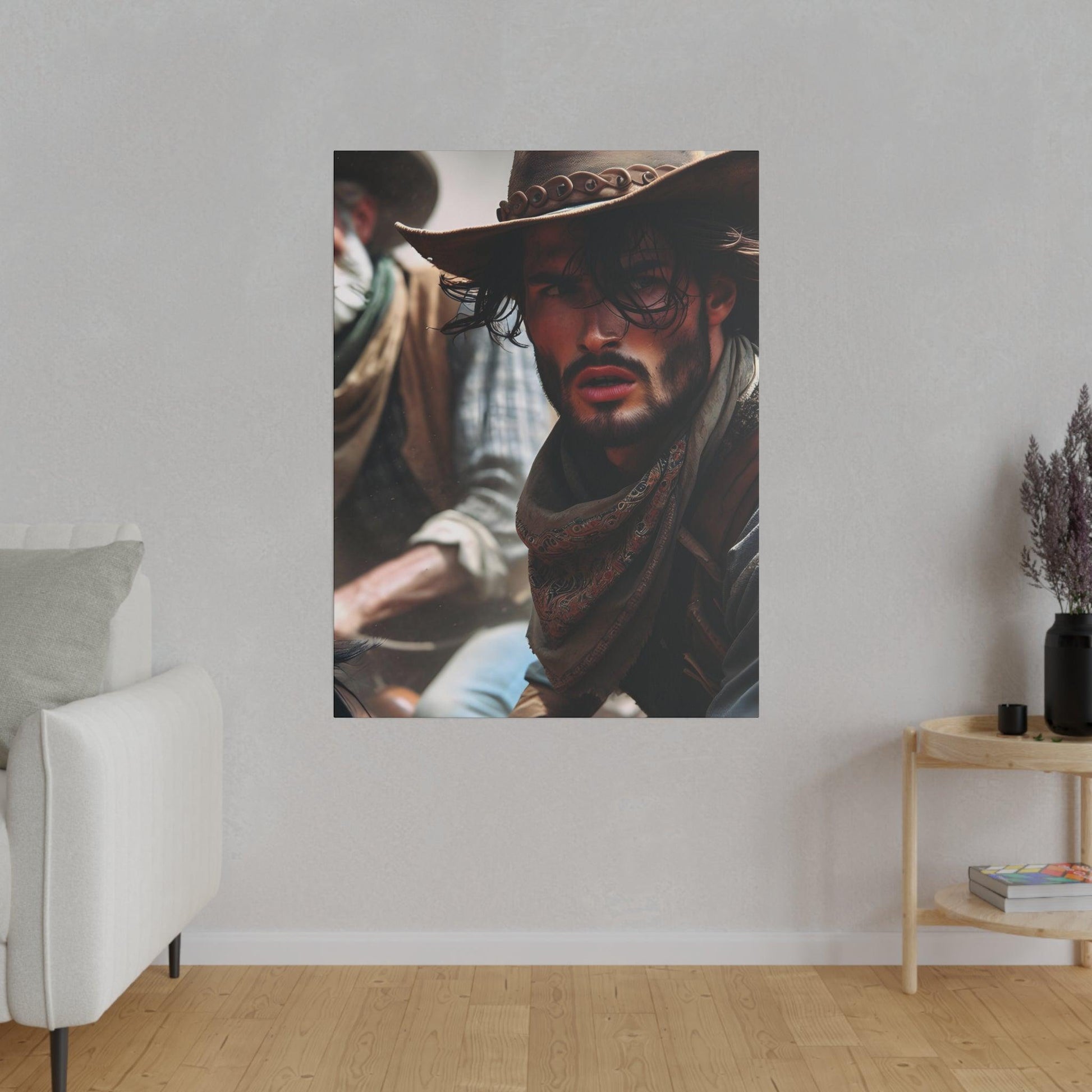 "Cowboy Chronicles: Rustic Canvas Wall Art" - The Alice Gallery
