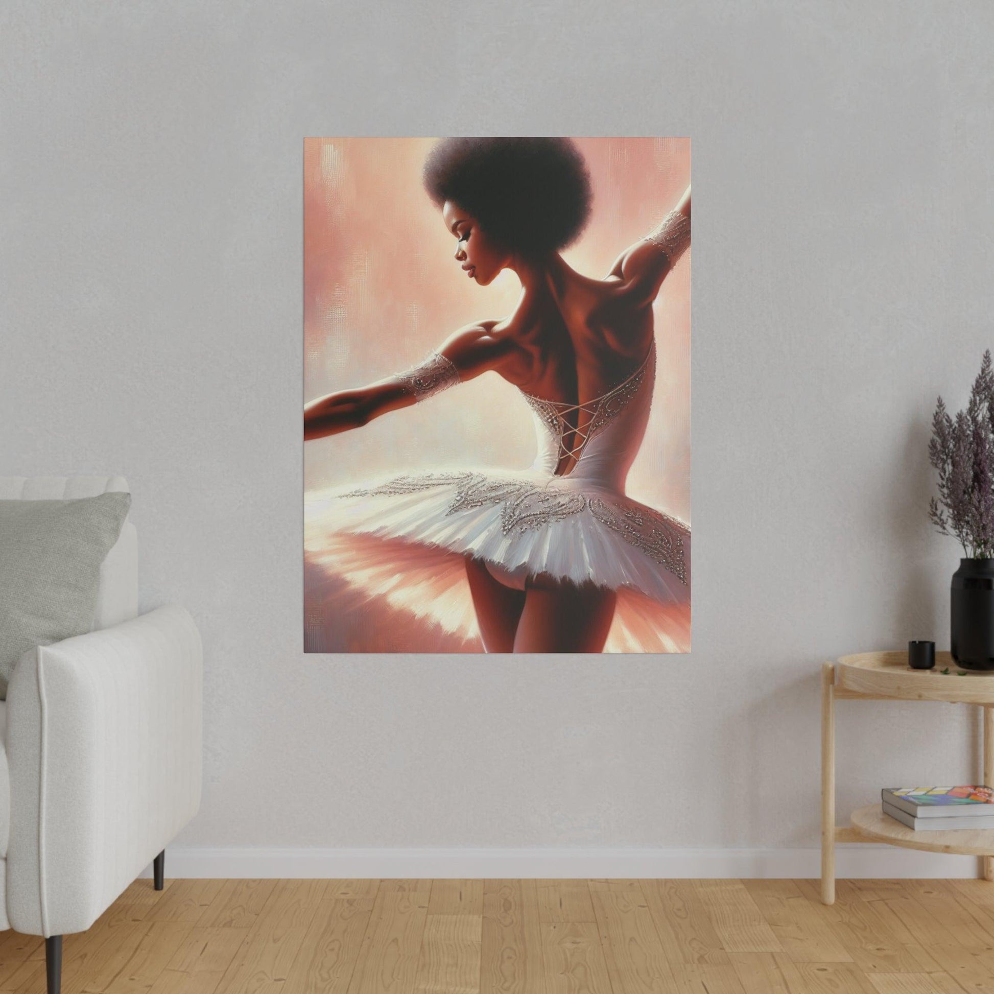"Graceful Elegance: Ballerina Visions Canvas Wall Art" - The Alice Gallery