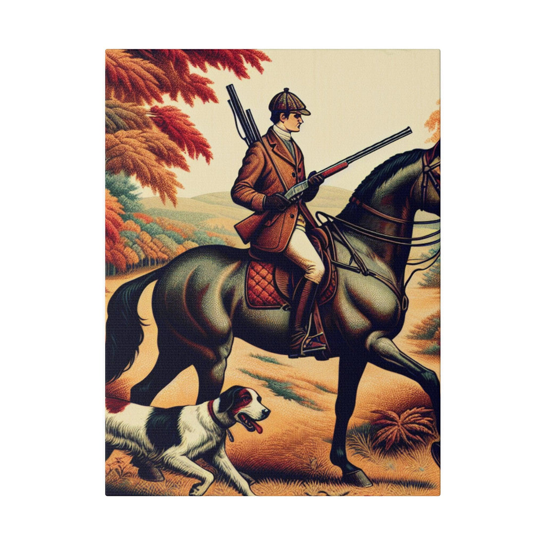 "Hunting Memoirs Canvas Wall Art" - The Alice Gallery