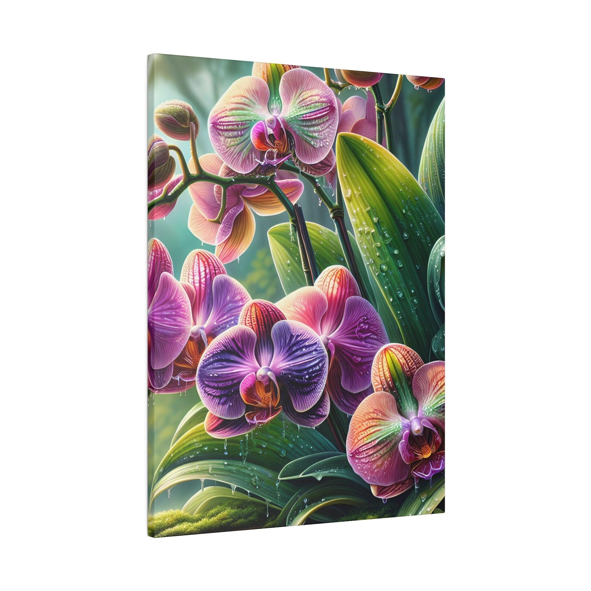 "Orchid Elegance: Exquisite Canvas Wall Art" - The Alice Gallery