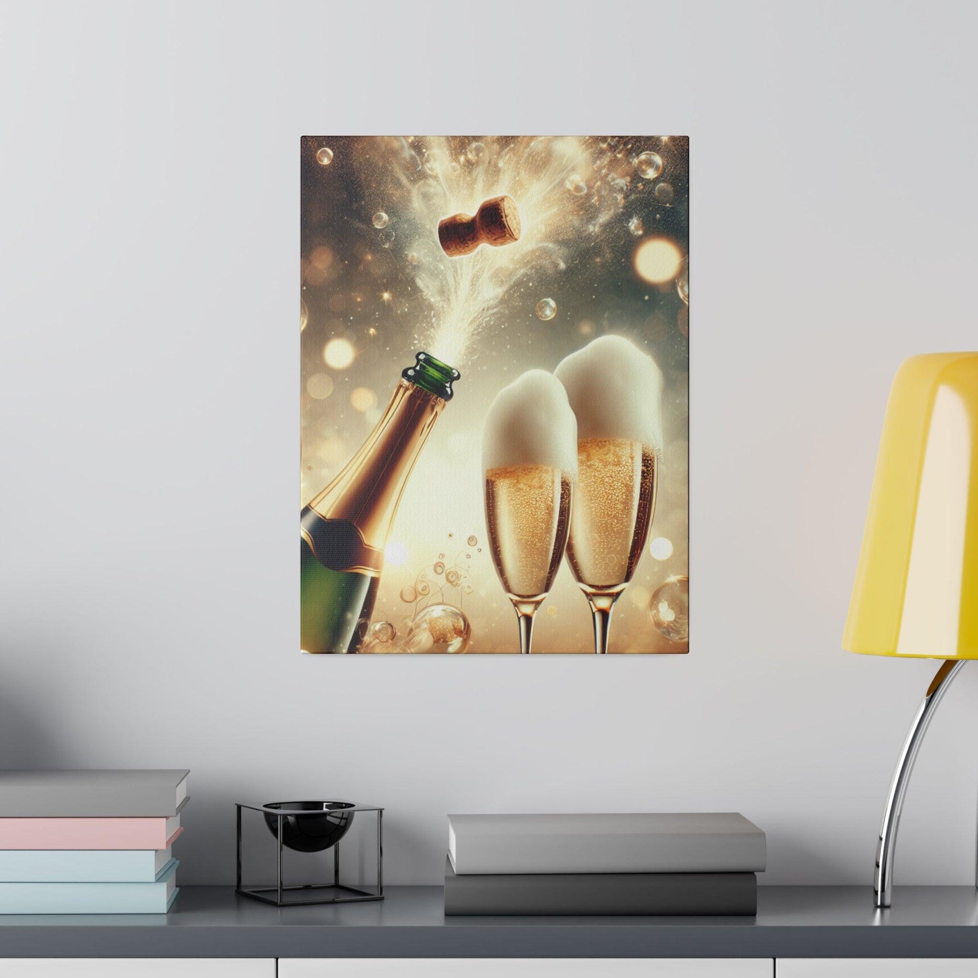 "Champagne Whispers: An Alluring Canvas Wall Art Collection" - The Alice Gallery