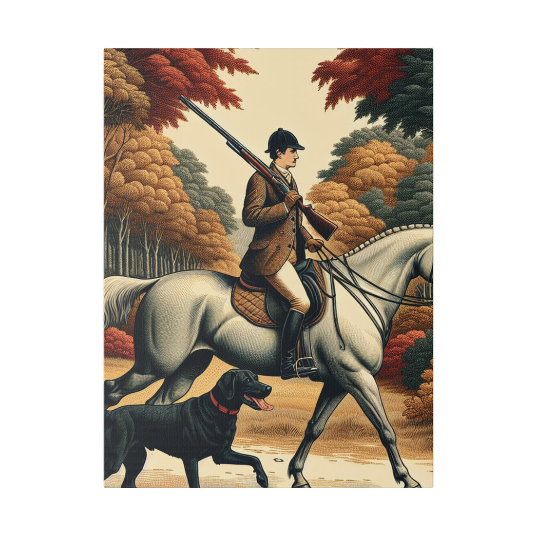 "Hunting Harmony: A Majestic Canvas Wall Art Collection"