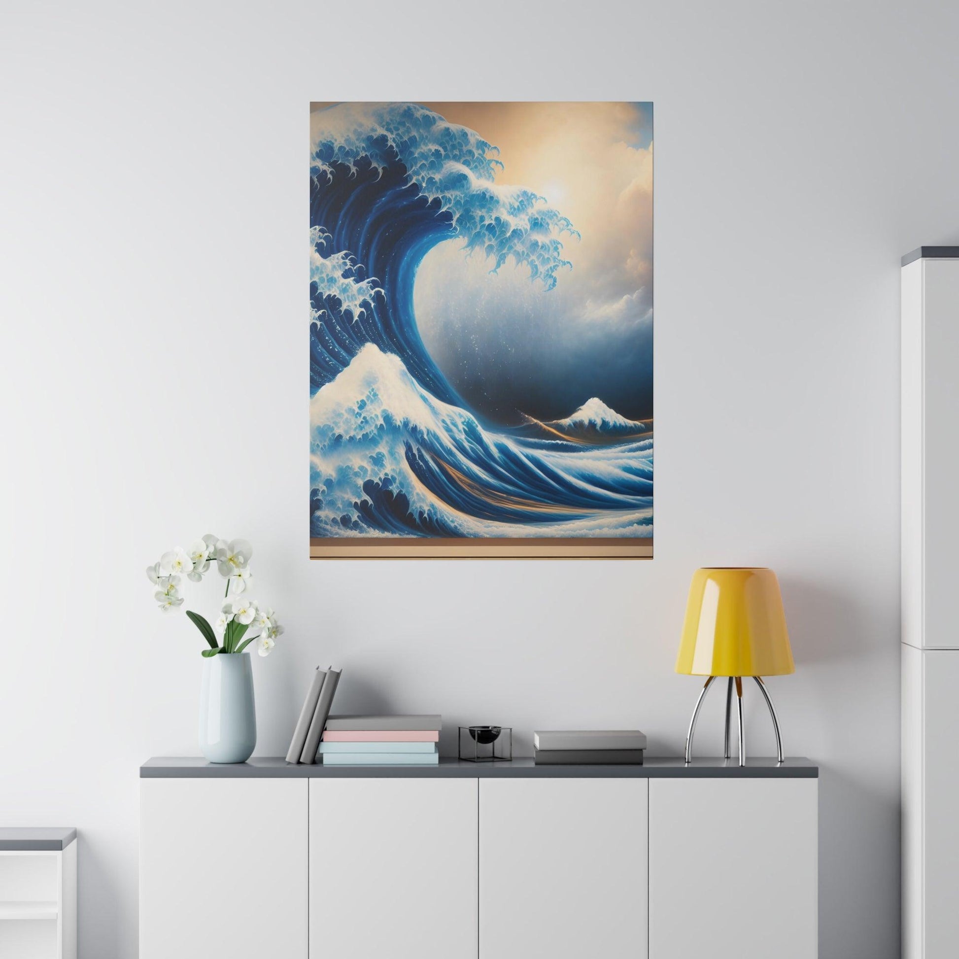 "Ocean Rhapsody: The Canvas Wave Wall Art" - The Alice Gallery