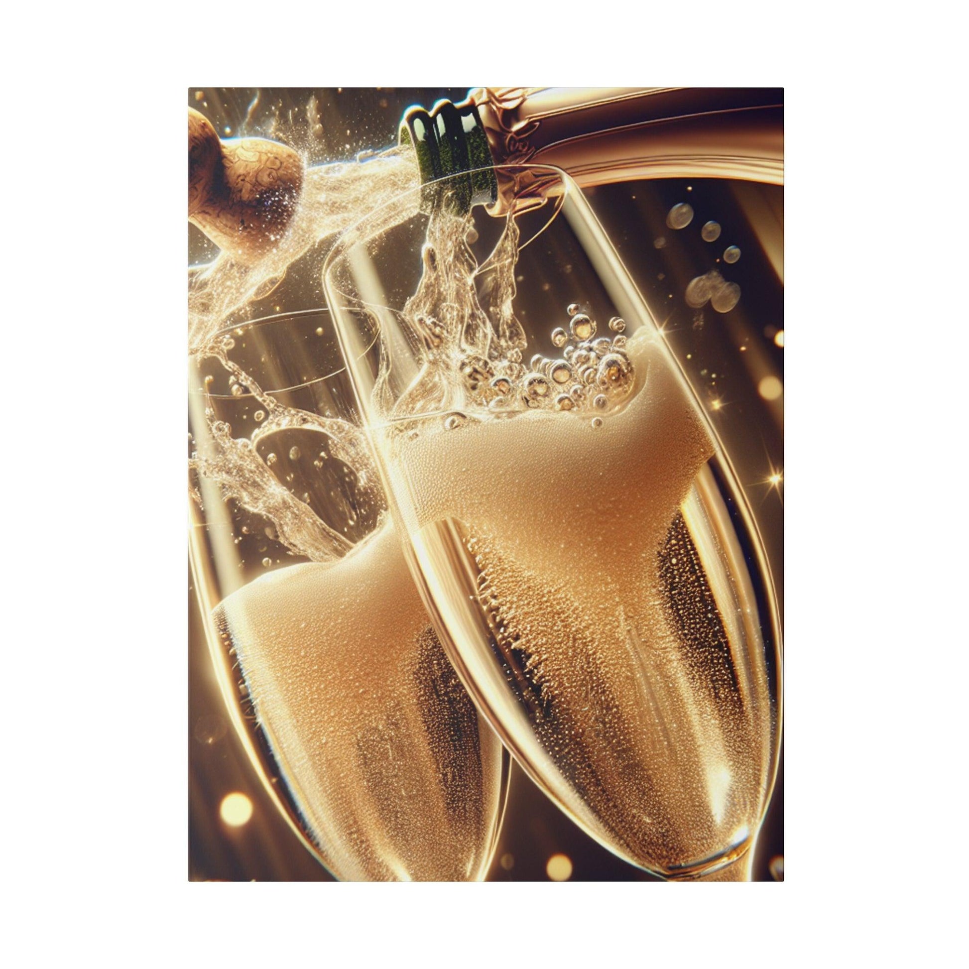 "Champagne Reverie: A Symphony of Bubbly Elation" - The Alice Gallery