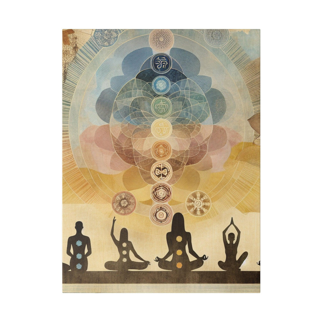 "Lotus Harmony: A Soulful Fusion of Yoga & Canvas Wall Art" - The Alice Gallery
