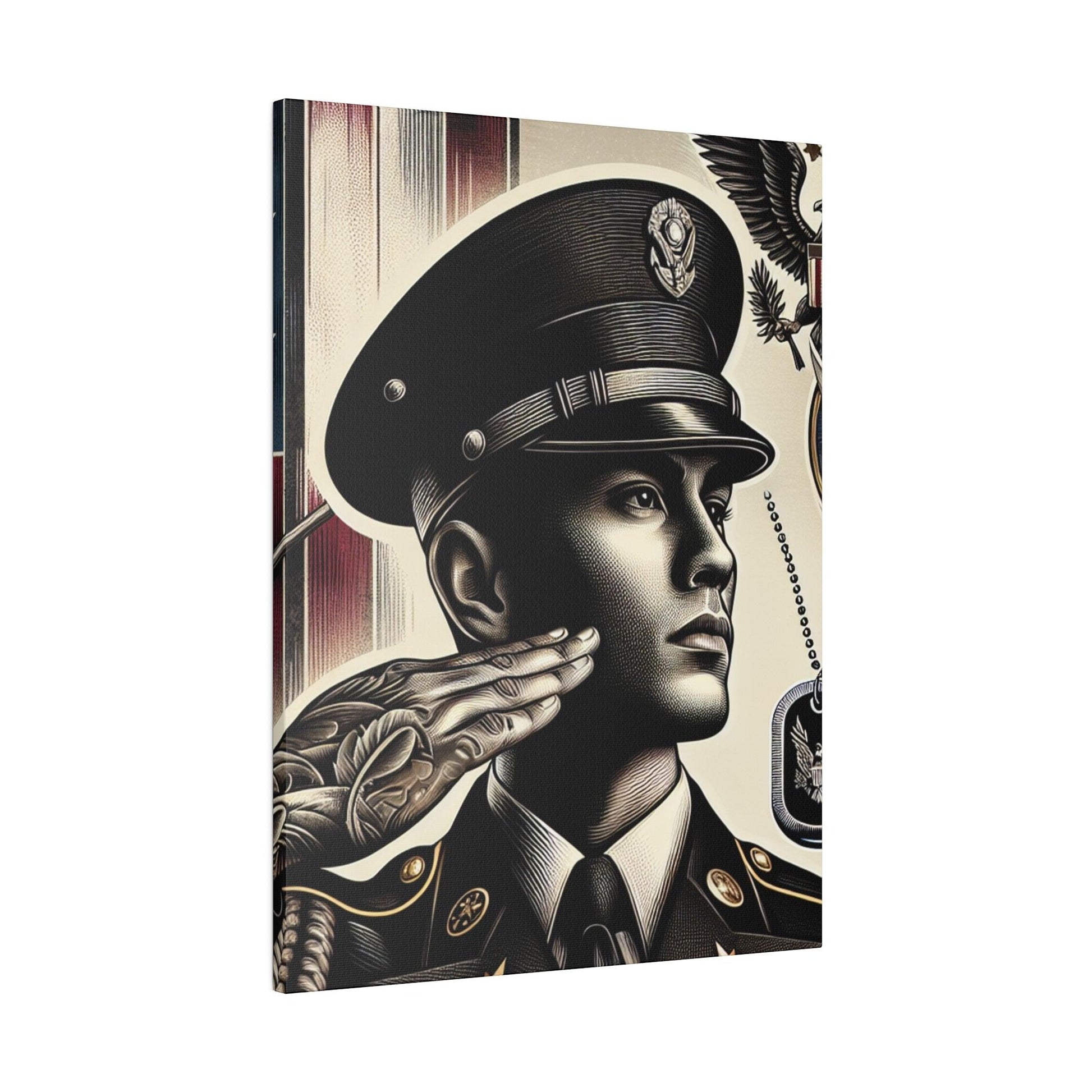 "Battlefront Elegance: Military Inspired Canvas Wall Art" - The Alice Gallery