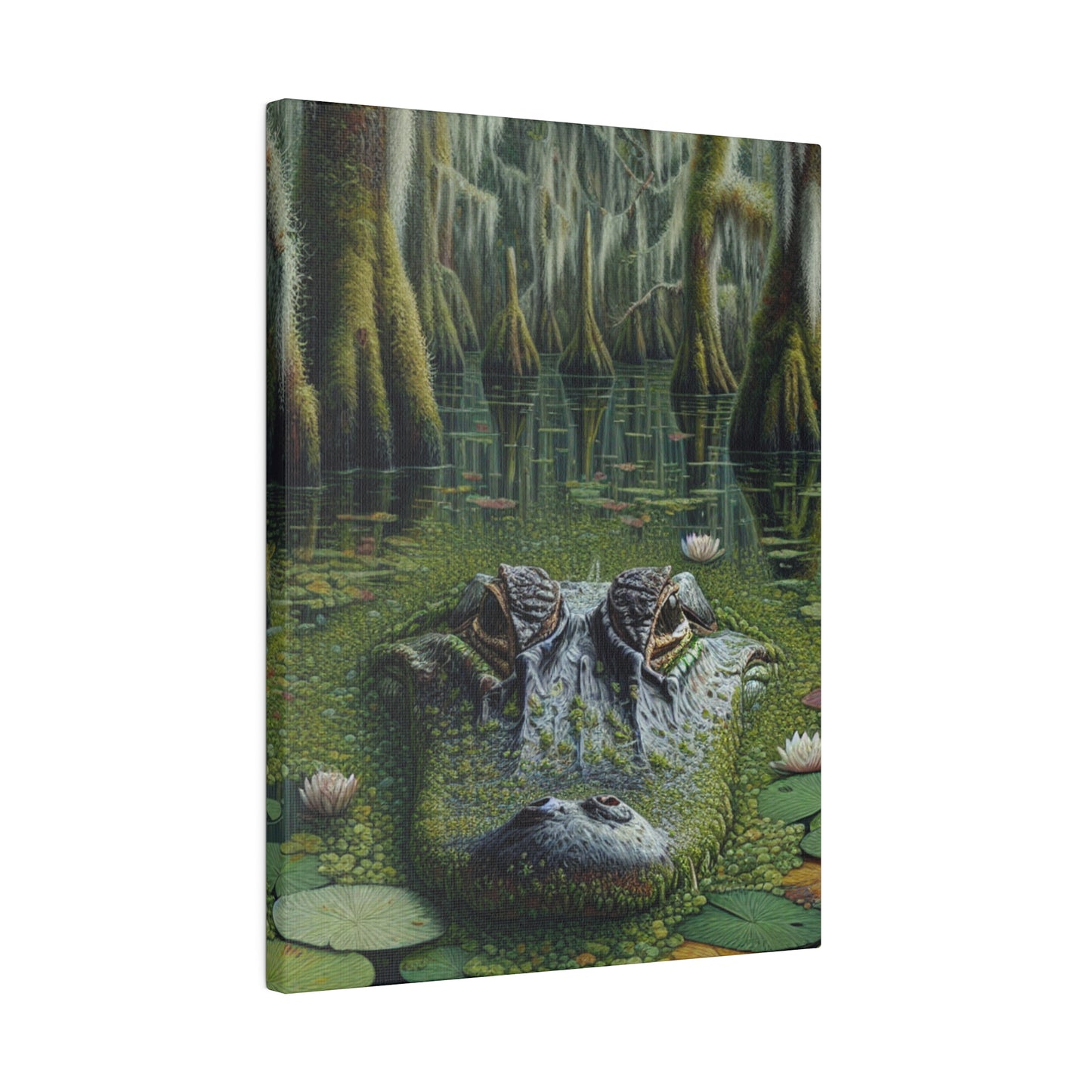 "Allure Alligator - Exotic Canvas Wall Art"