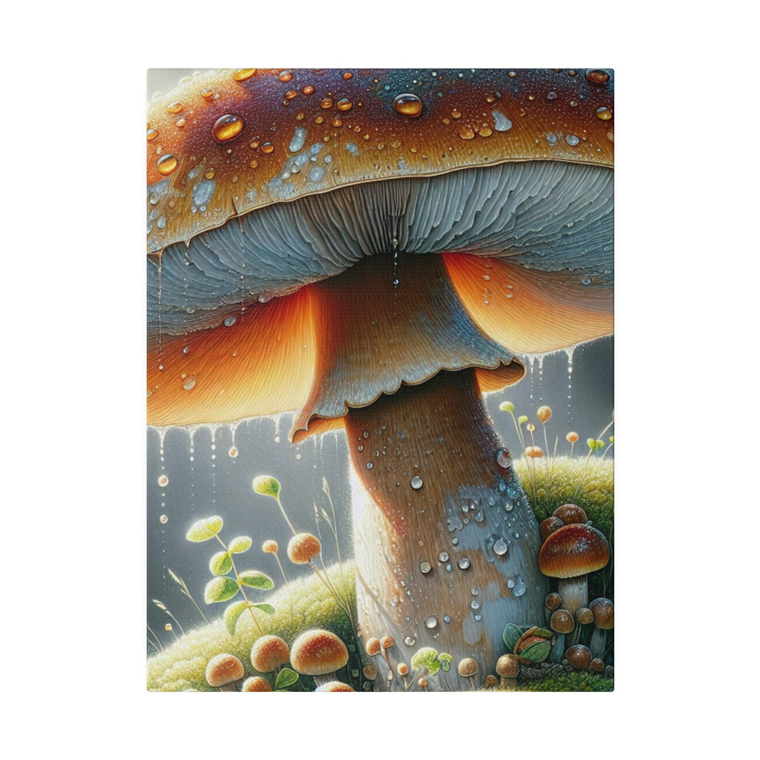 "Mushroom Majesty: Canvas Wall Art" - The Alice Gallery
