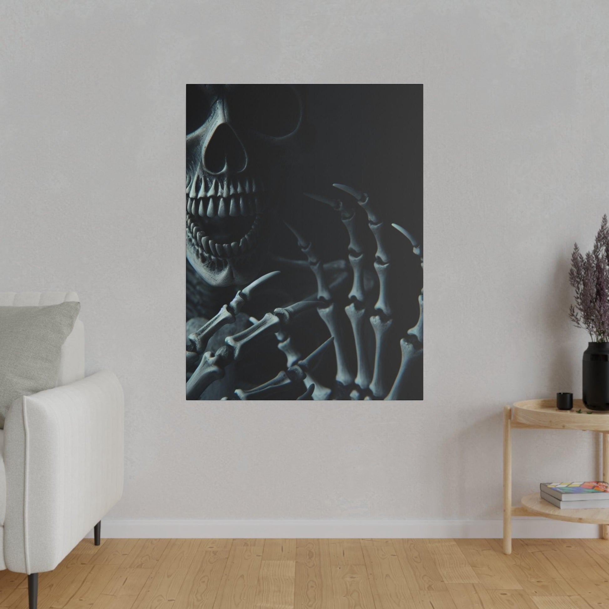 "Skeleton Serenity: Masterpiece Canvas Wall Art" - The Alice Gallery