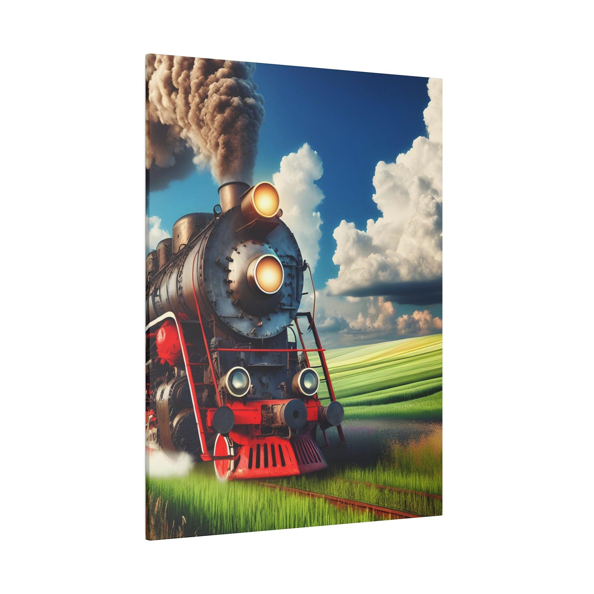 "Journey's Momentum: Captivating Train-Inspired Canvas Wall Art" - The Alice Gallery