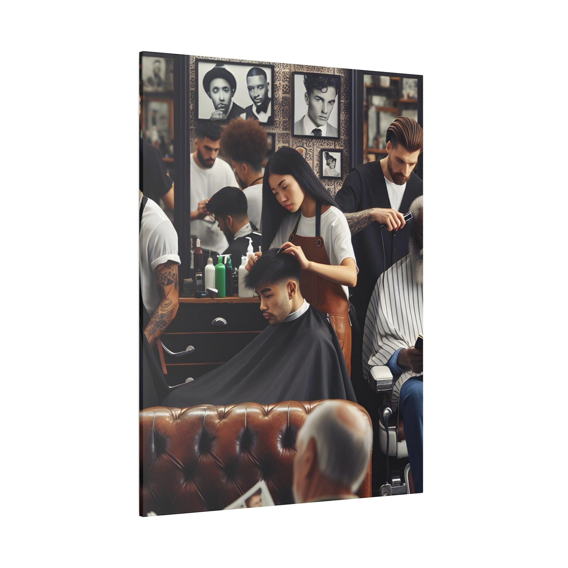"Clip & Shear Chronicles: Barber Shop Canvas Chronicles" - The Alice Gallery