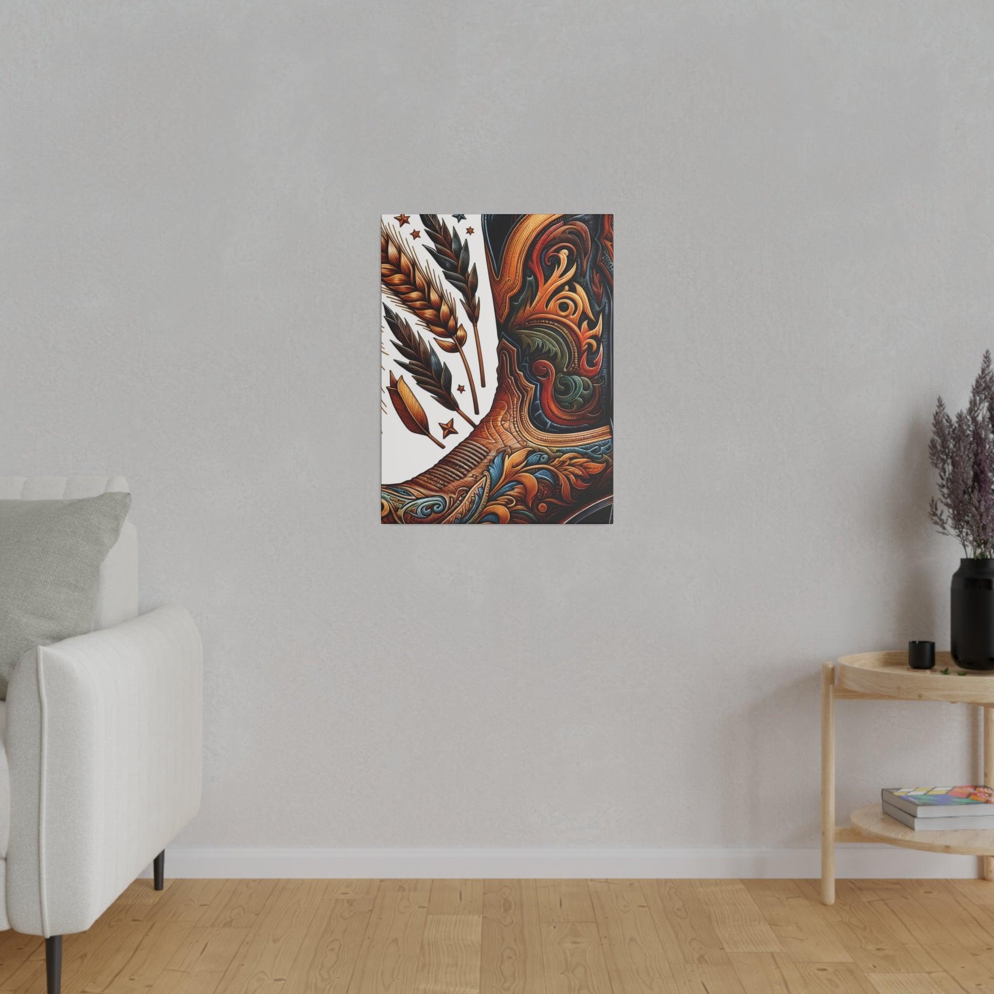 "Western Elegance: The Cowboy Boots Canvas Artistry" - The Alice Gallery