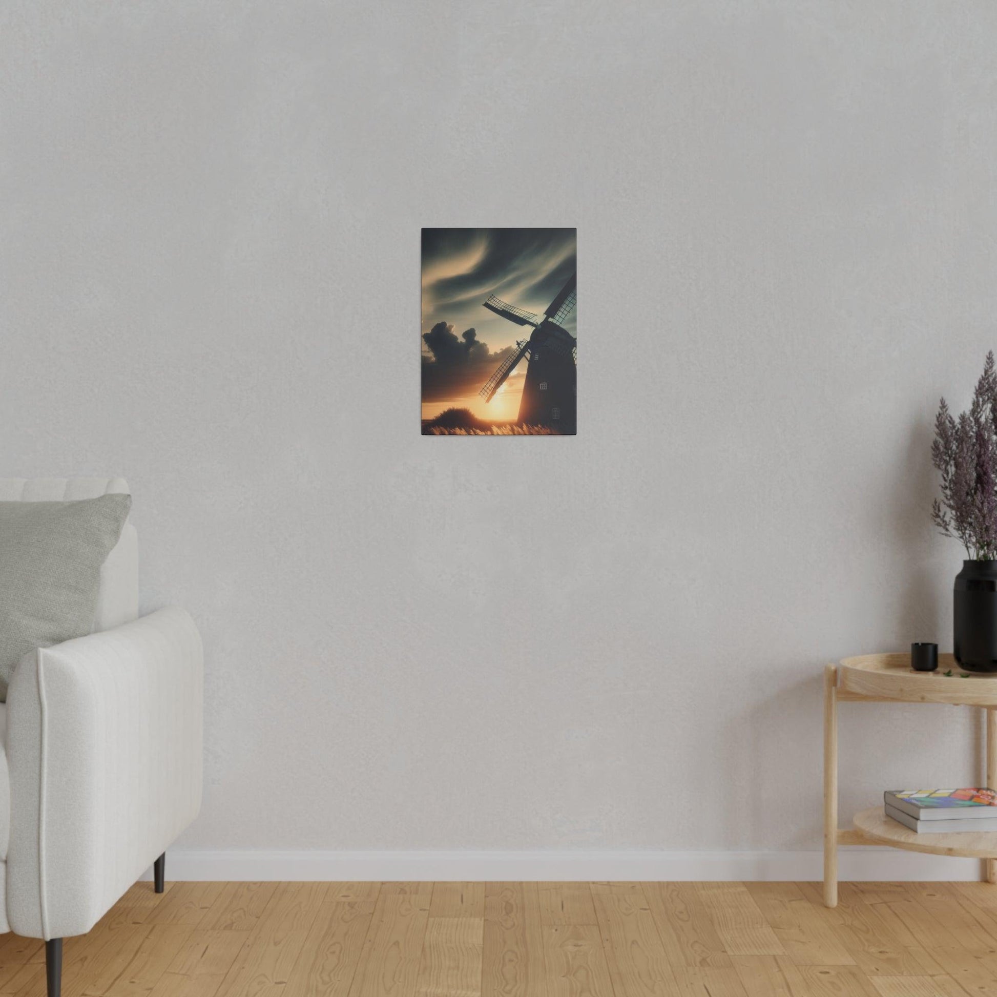 "Whispering Windmill Elegance" Canvas Wall Art - The Alice Gallery