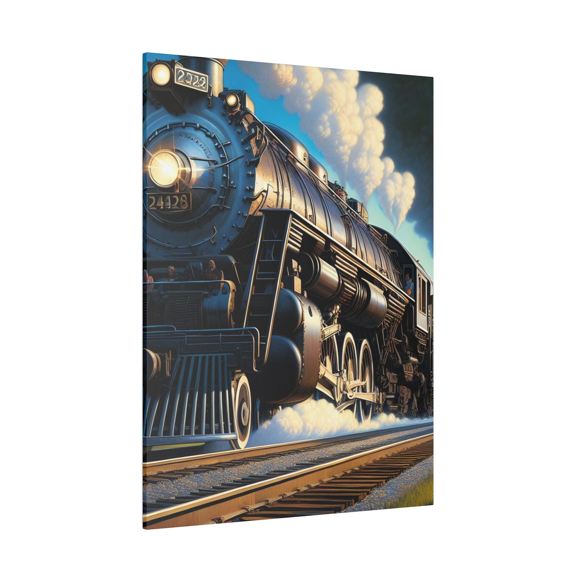 "Journey Tracks: Captivating Train-Inspired Canvas Wall Art" - The Alice Gallery