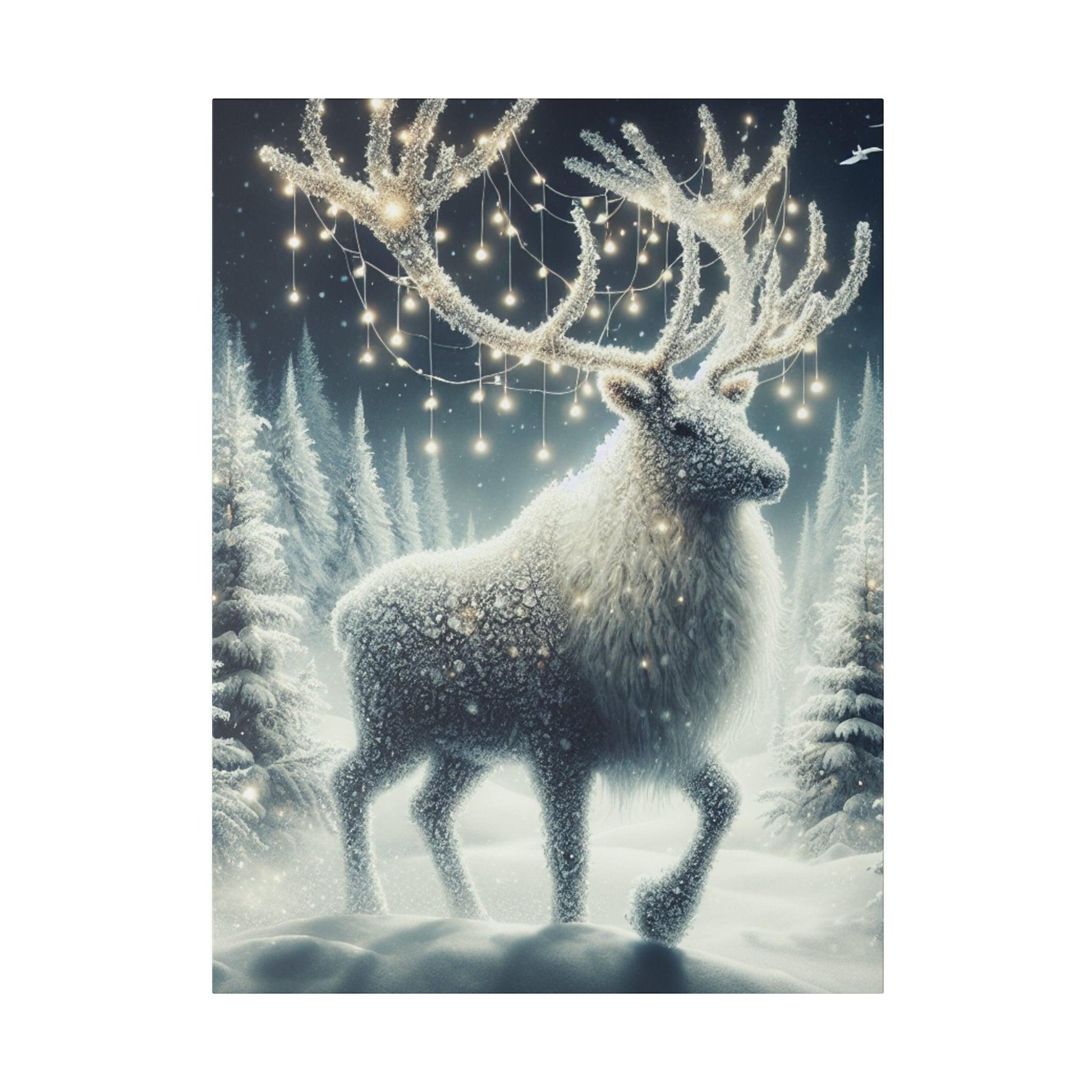 "Mystic Reindeer Journey: A Canvas Wall Art Odyssey" - The Alice Gallery