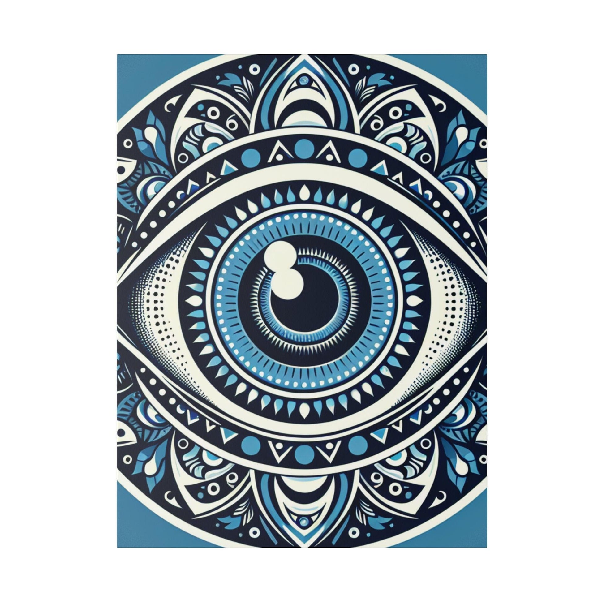 "Evil Eye Enchantment" Canvas Wall Art - Canvas - The Alice Gallery