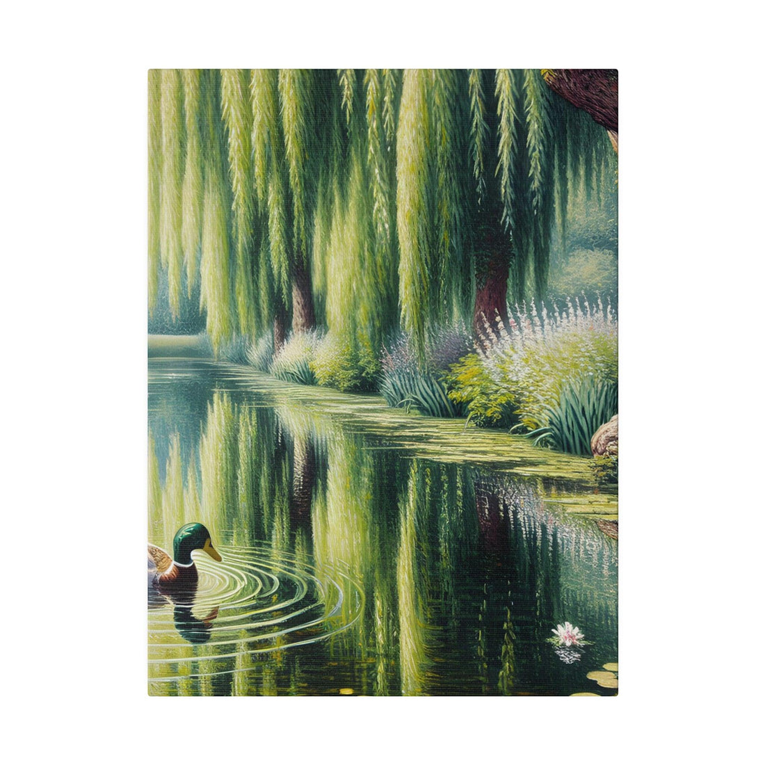 "Duck Elegance" Canvas Wall Art - The Alice Gallery