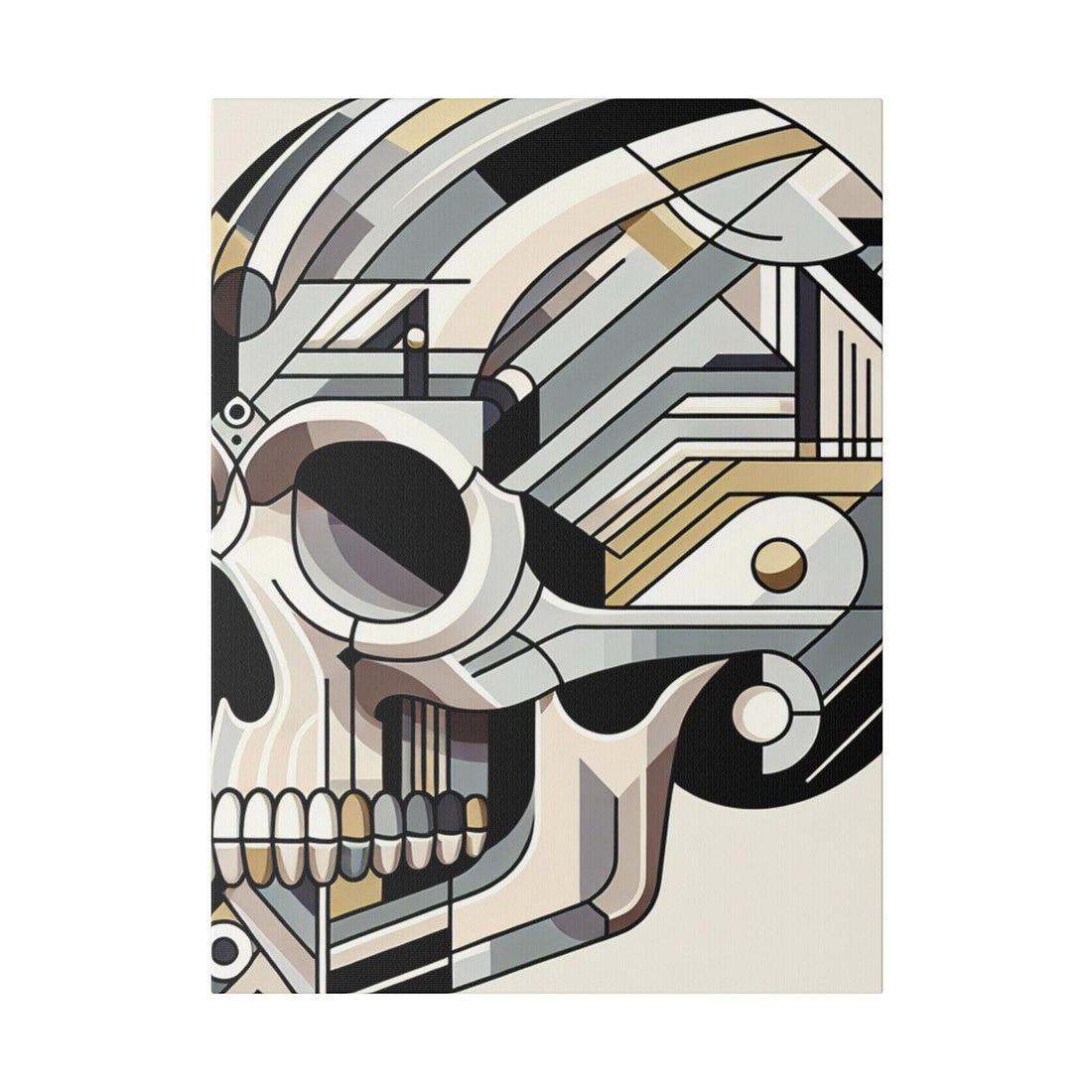 "Skull Impressions: Masterpiece Canvas Wall Art" - The Alice Gallery